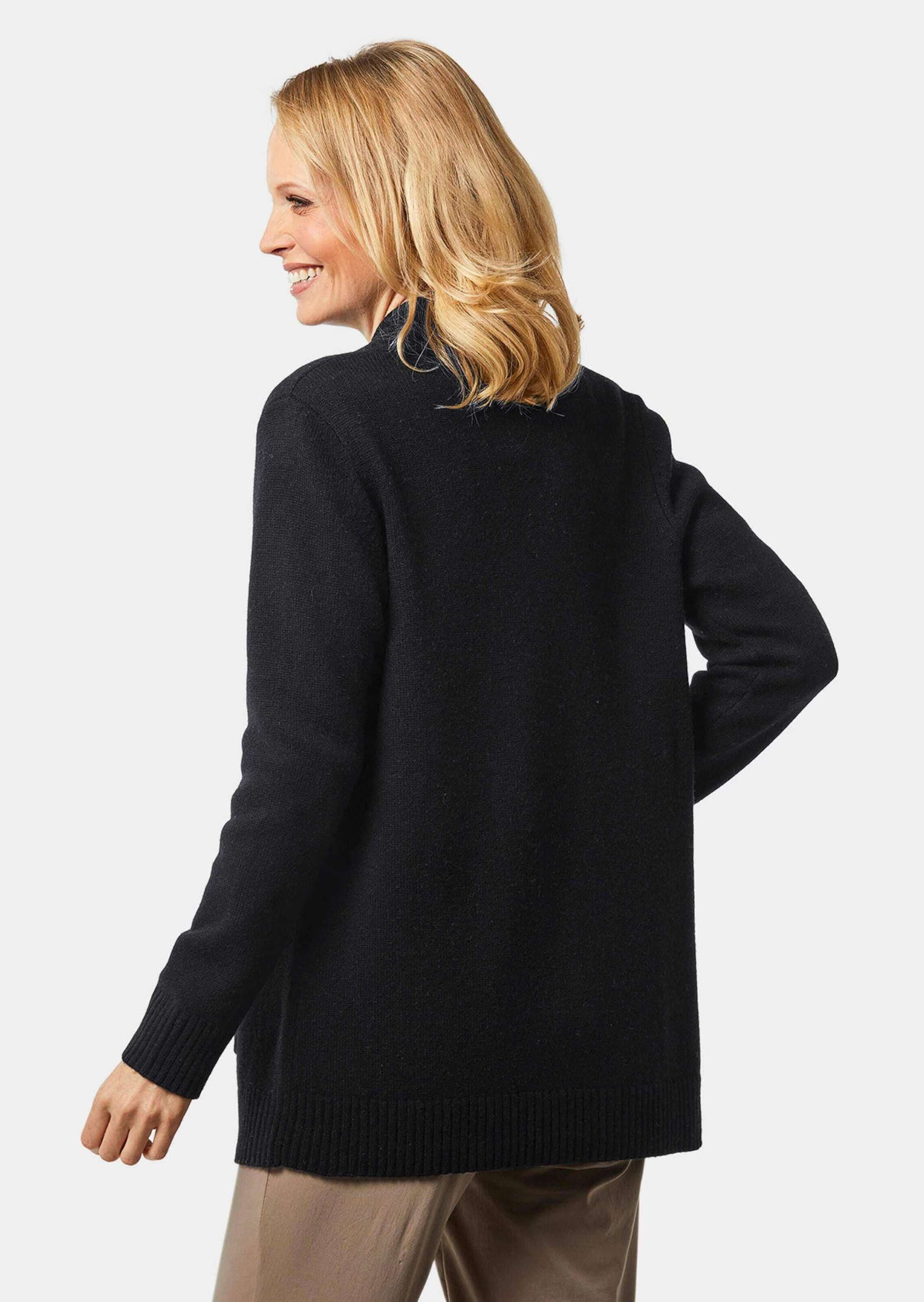 GOLDNER Strickjacke »Langarm Cardigan aus Merino«