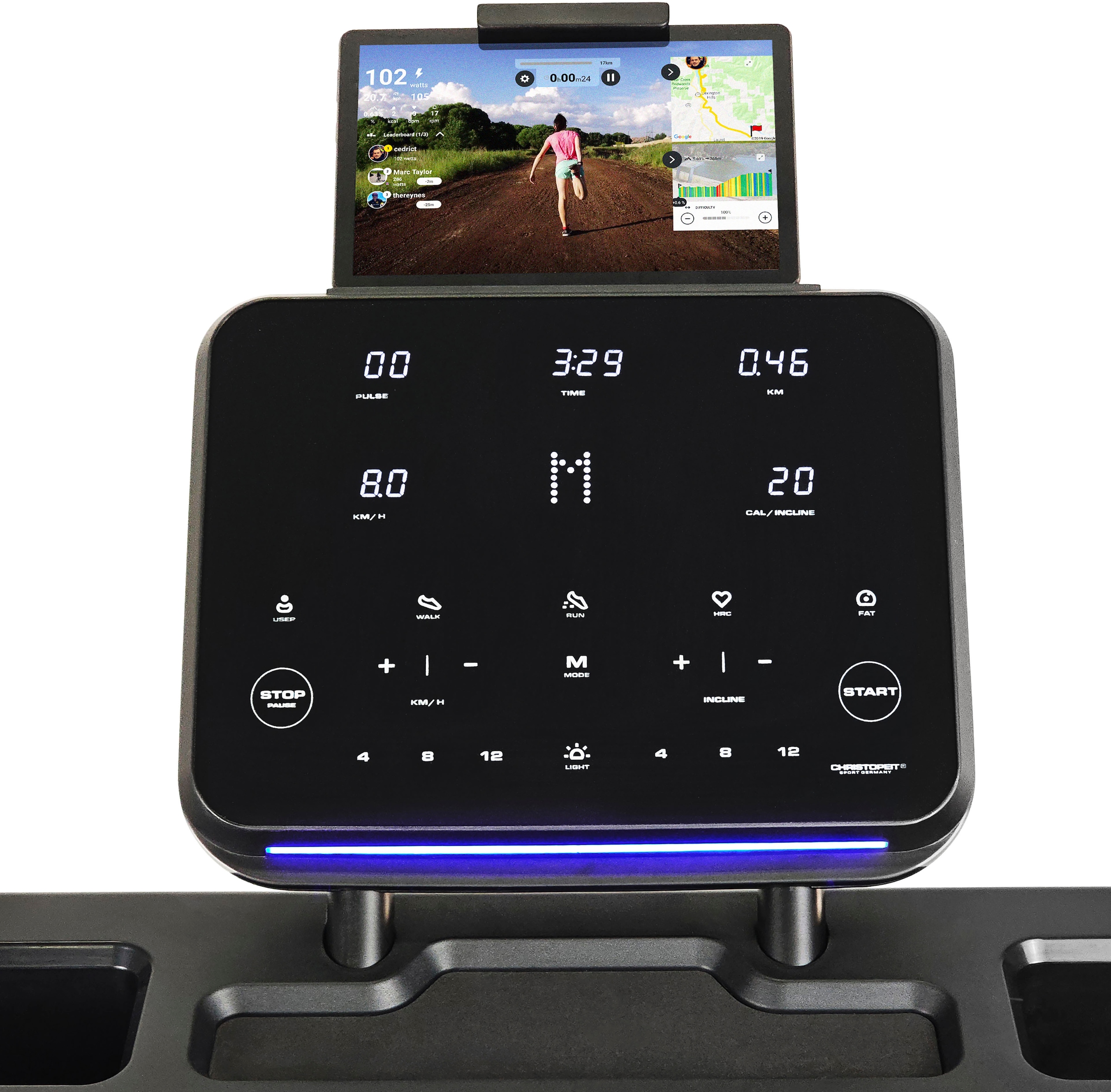 Christopeit Sport® Laufband »Laufband TM 4500 S« bis max. 20 km/h, 130 kg max. Benutzergewicht