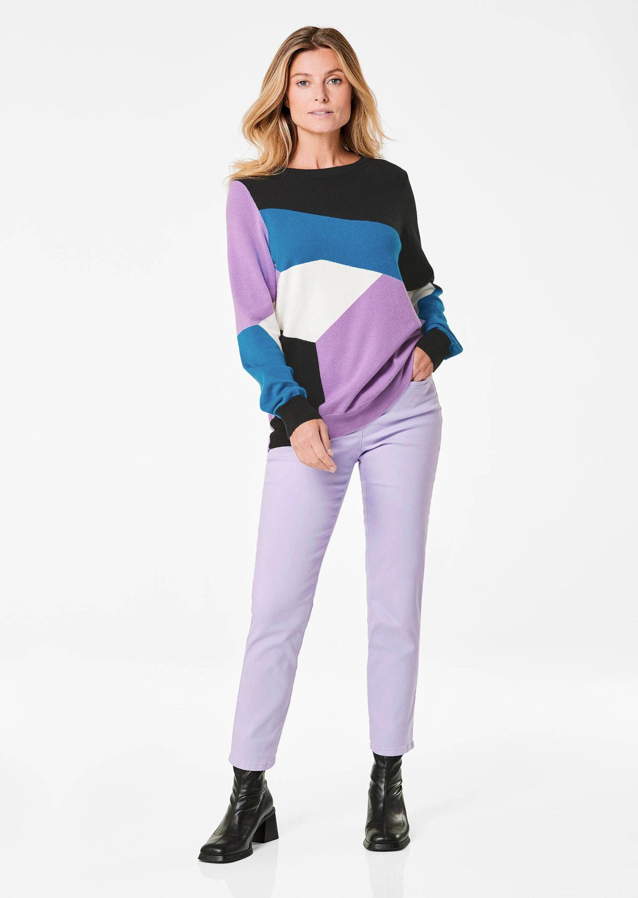 GOLDNER Rundhalspullover »Kurzgröße Strickpullover«