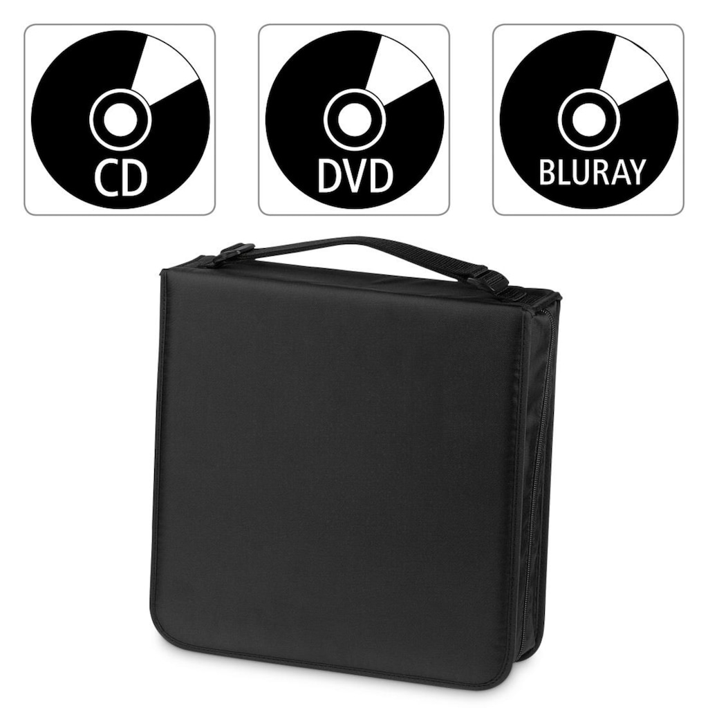 Hama DVD-Hülle »CD Tasche, mit Hüllen zur Aufbewahrung von 208 CDs, DVDs und Blue-Rays«