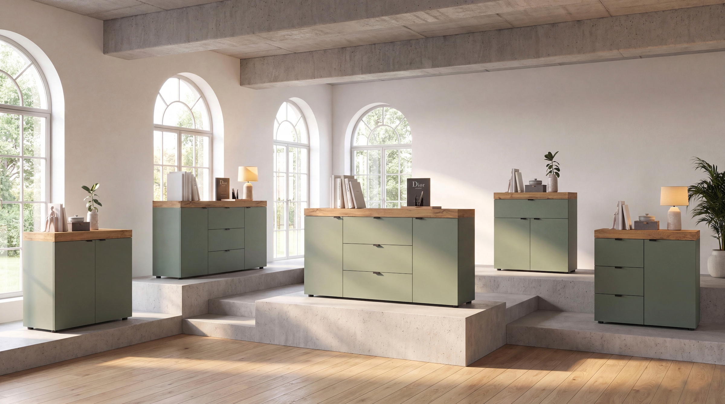 OTTO home Kommode »MAMBO II, Breite 77 cm, 1 Tür, 1 Einlegeboden, 3 Schubkästen« 1 Stk. tlg. Kommode, Anrichte, Wohnzimmer, Schlafzimmer