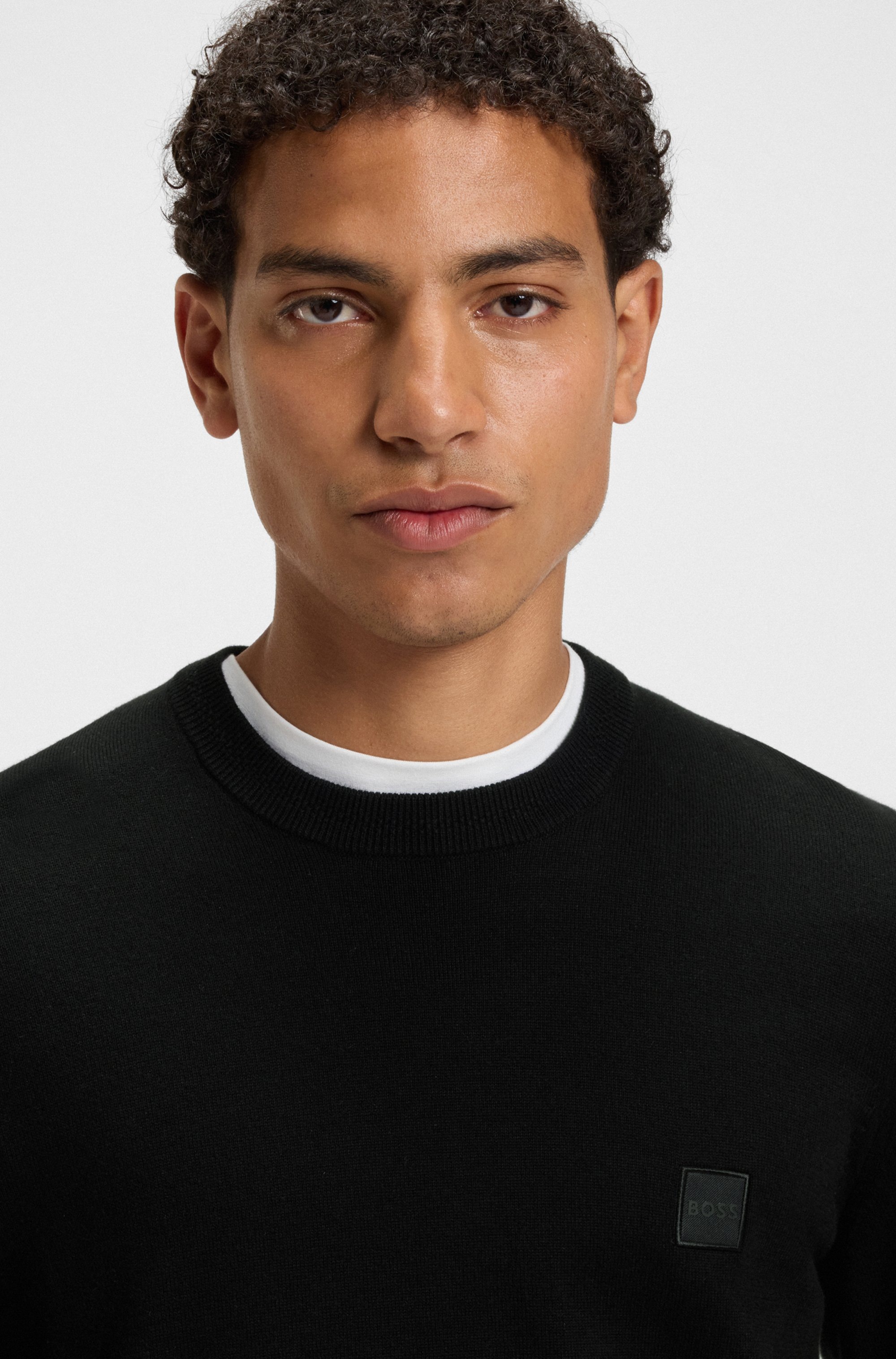BOSS ORANGE Strickpullover »Kanovano«, mit Rundhalsausschnitt