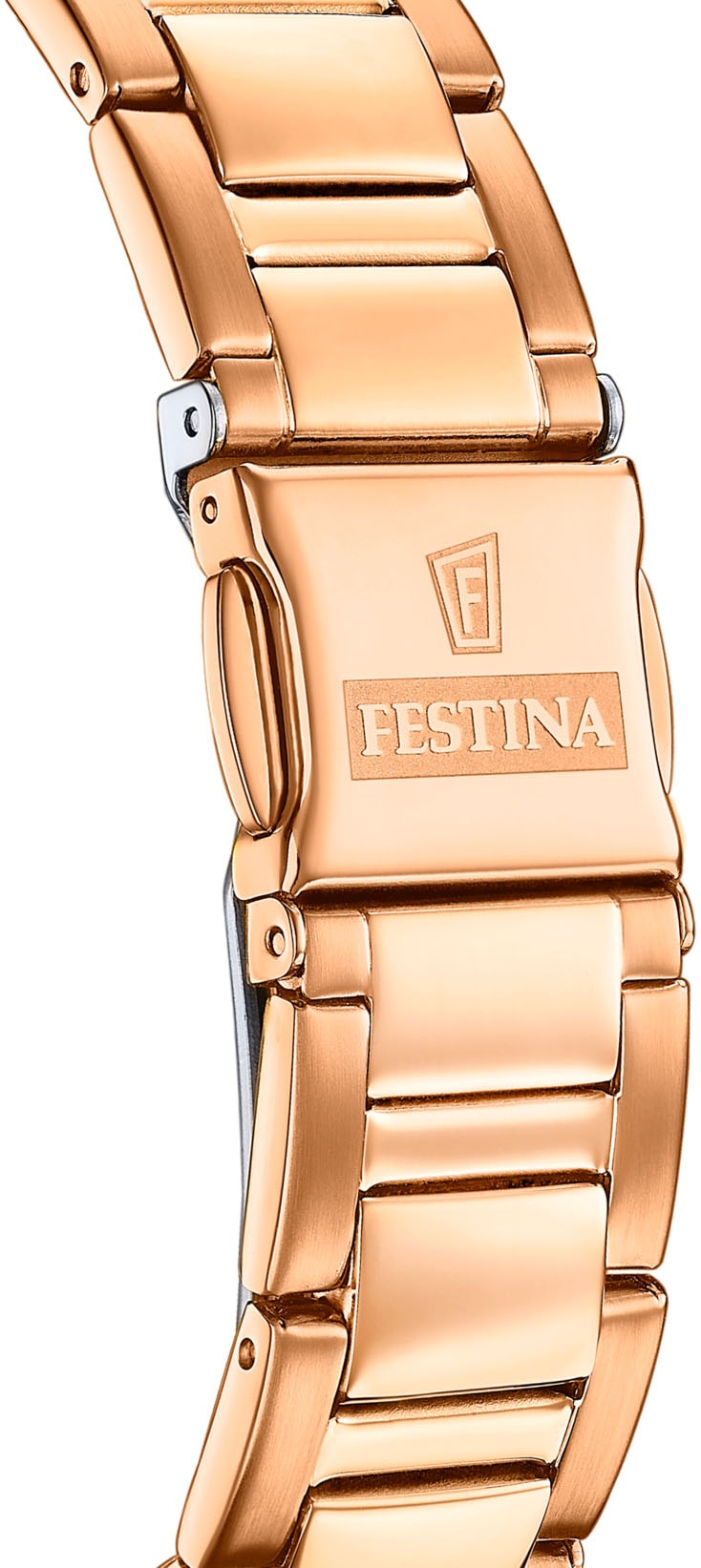 Festina Chronograph »Boyfriend Collection«, Quarzuhr, Armbanduhr, Damenuhr, Edelstahlarmband, analog,Stoppfunktion