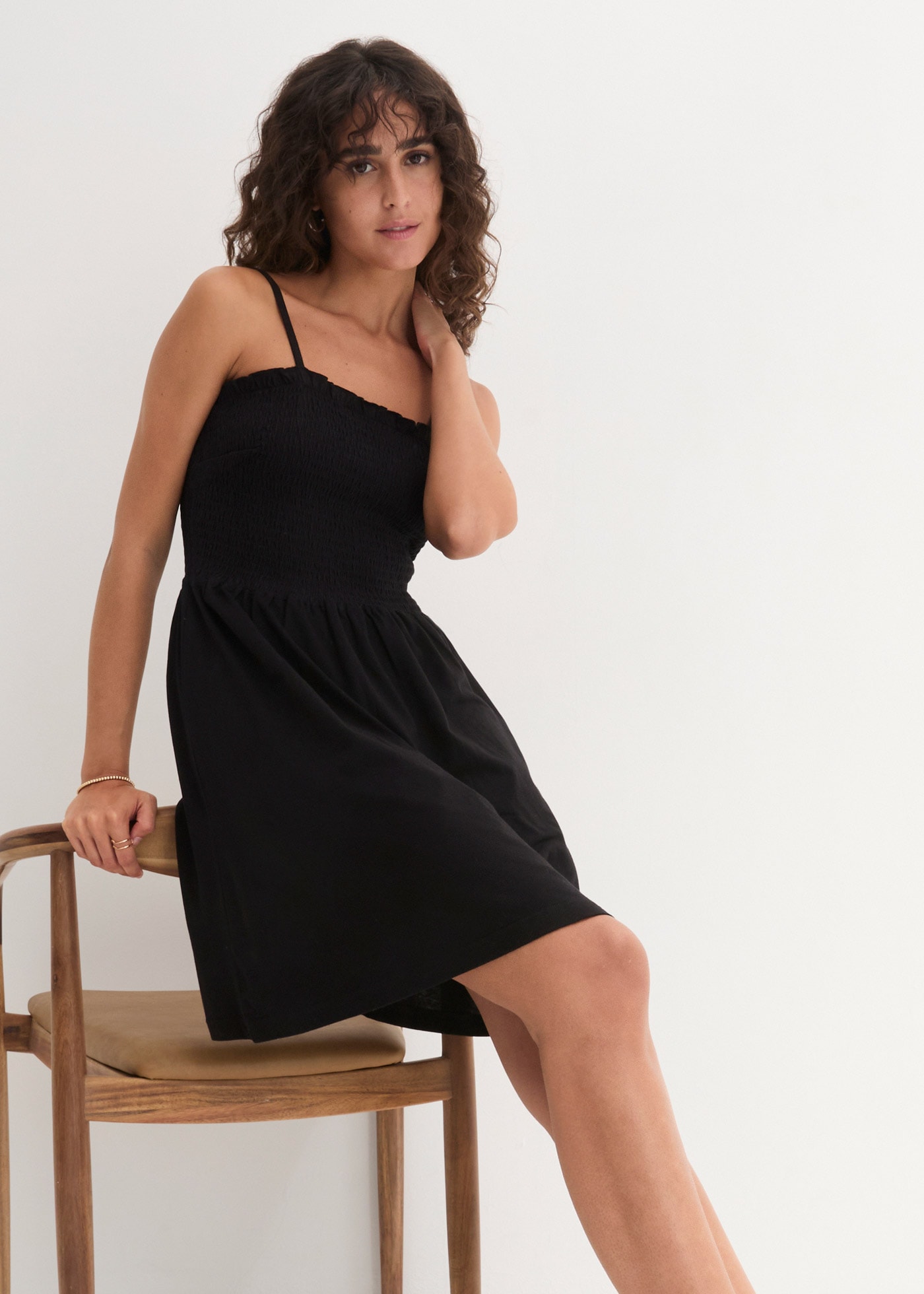 bonprix Jerseykleid Jerseykleid aus reiner Baumwolle