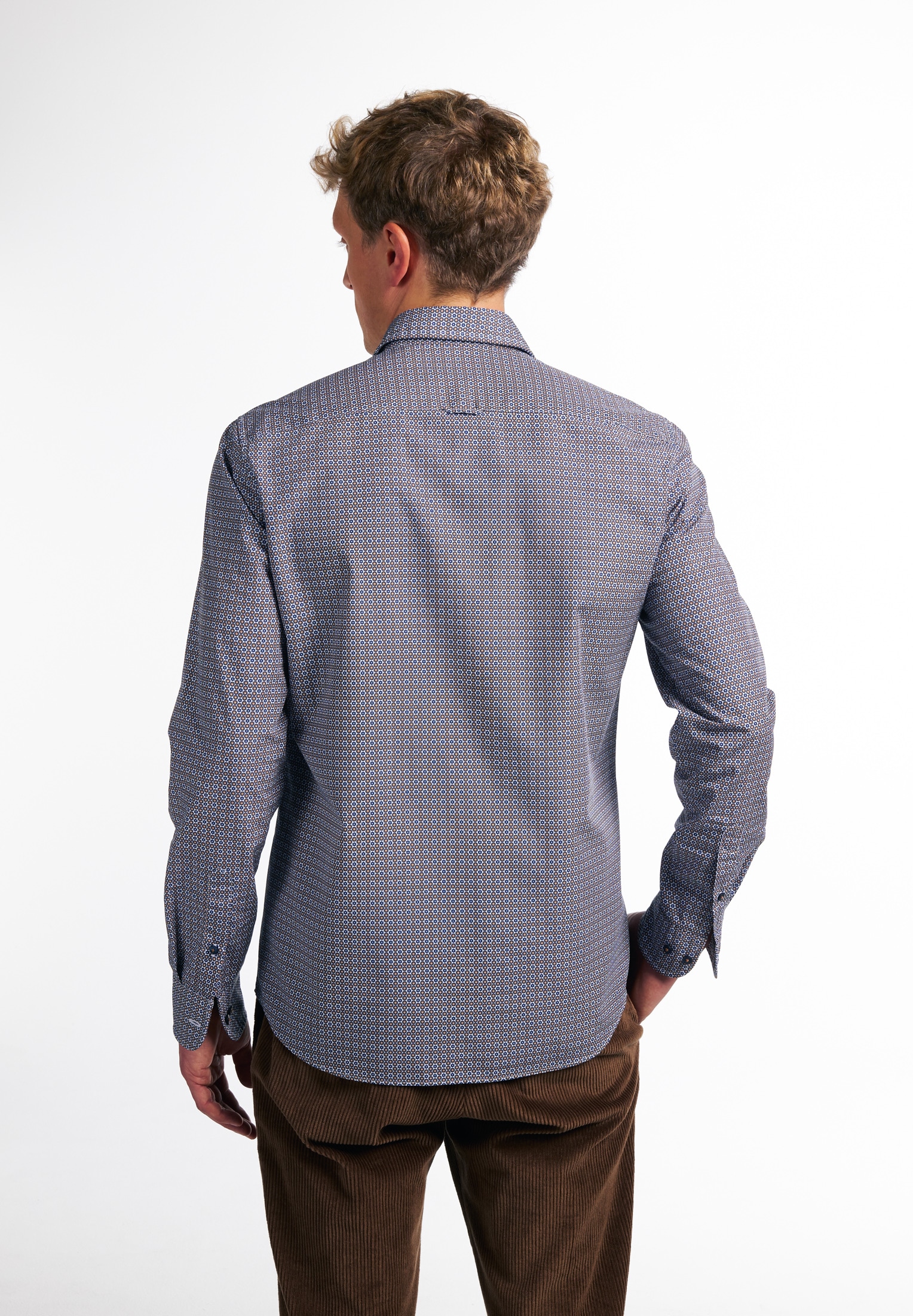 Eterna Langarmhemd »SLIM FIT« EASY IRON (bügelleicht)