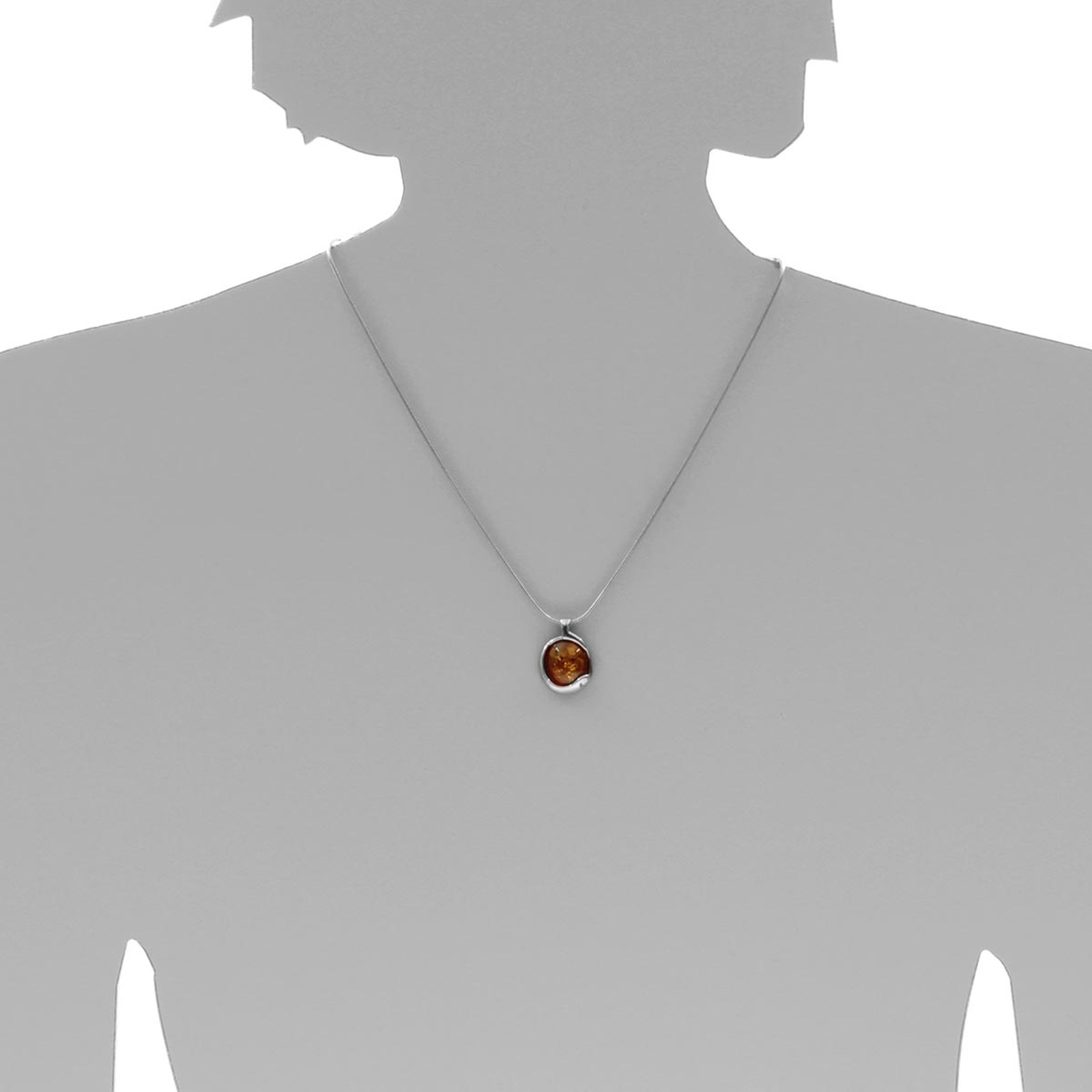OSTSEE-SCHMUCK Kettenanhänger »- Ragna - Silber 925/000 - Bernstein«