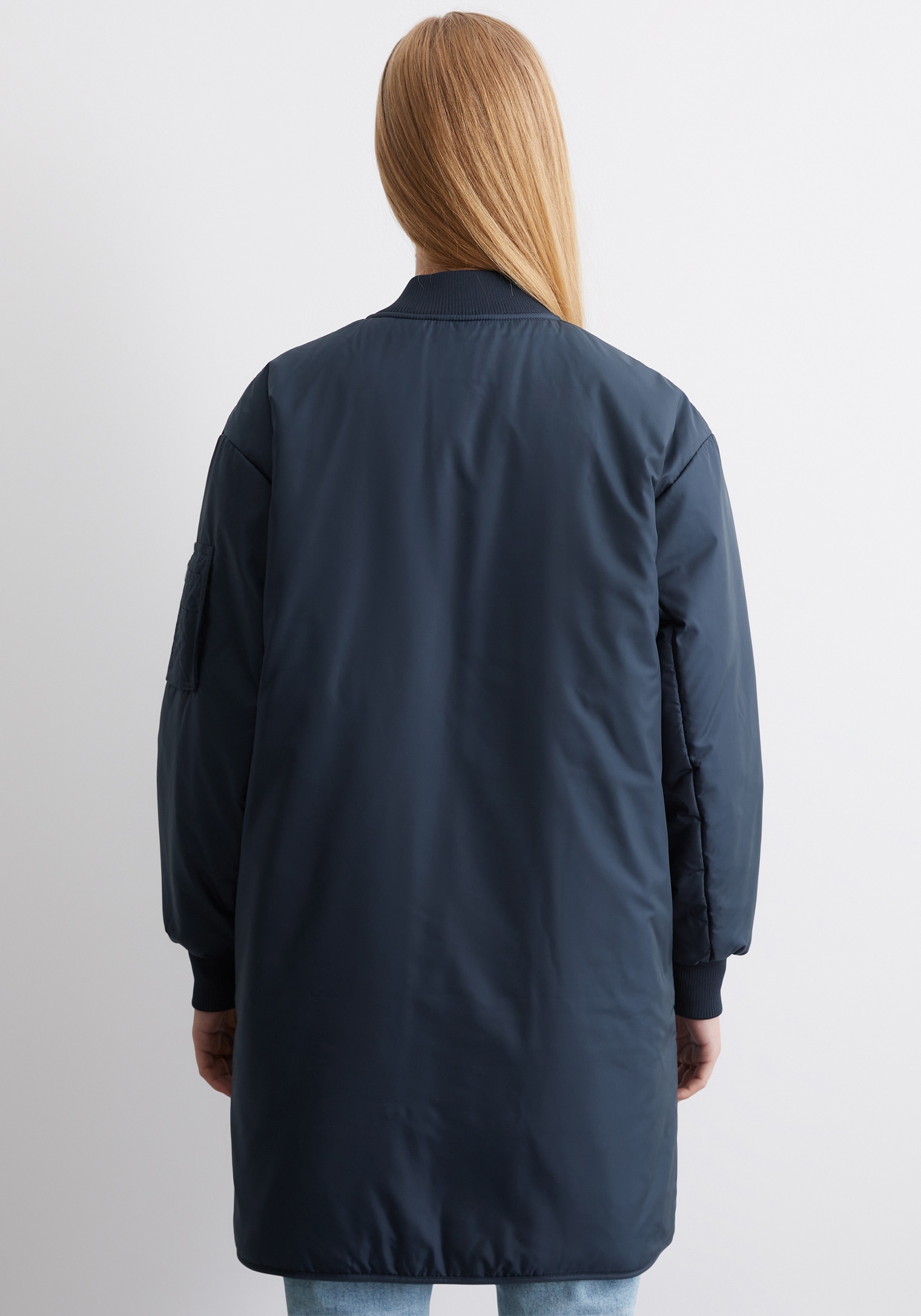 Marc O'Polo DENIM Kurzmantel, im Long-Bomber-Look