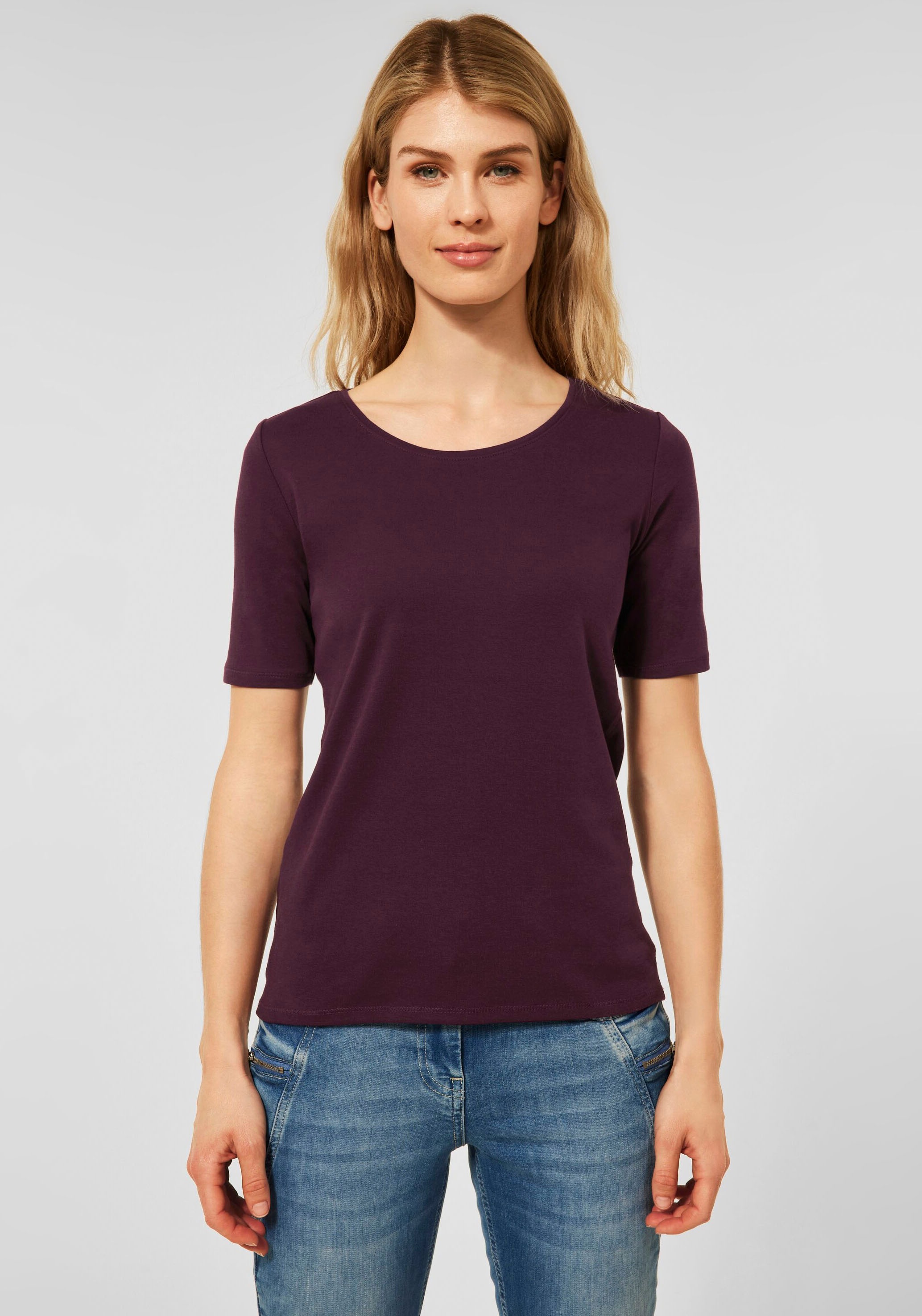 Cecil T-Shirt »Style Lena«, in Basic-Form