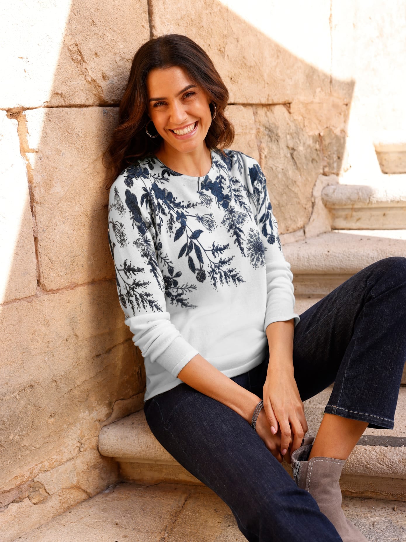 Inspirationen Strickpullover »Feinstrick-Pullover«