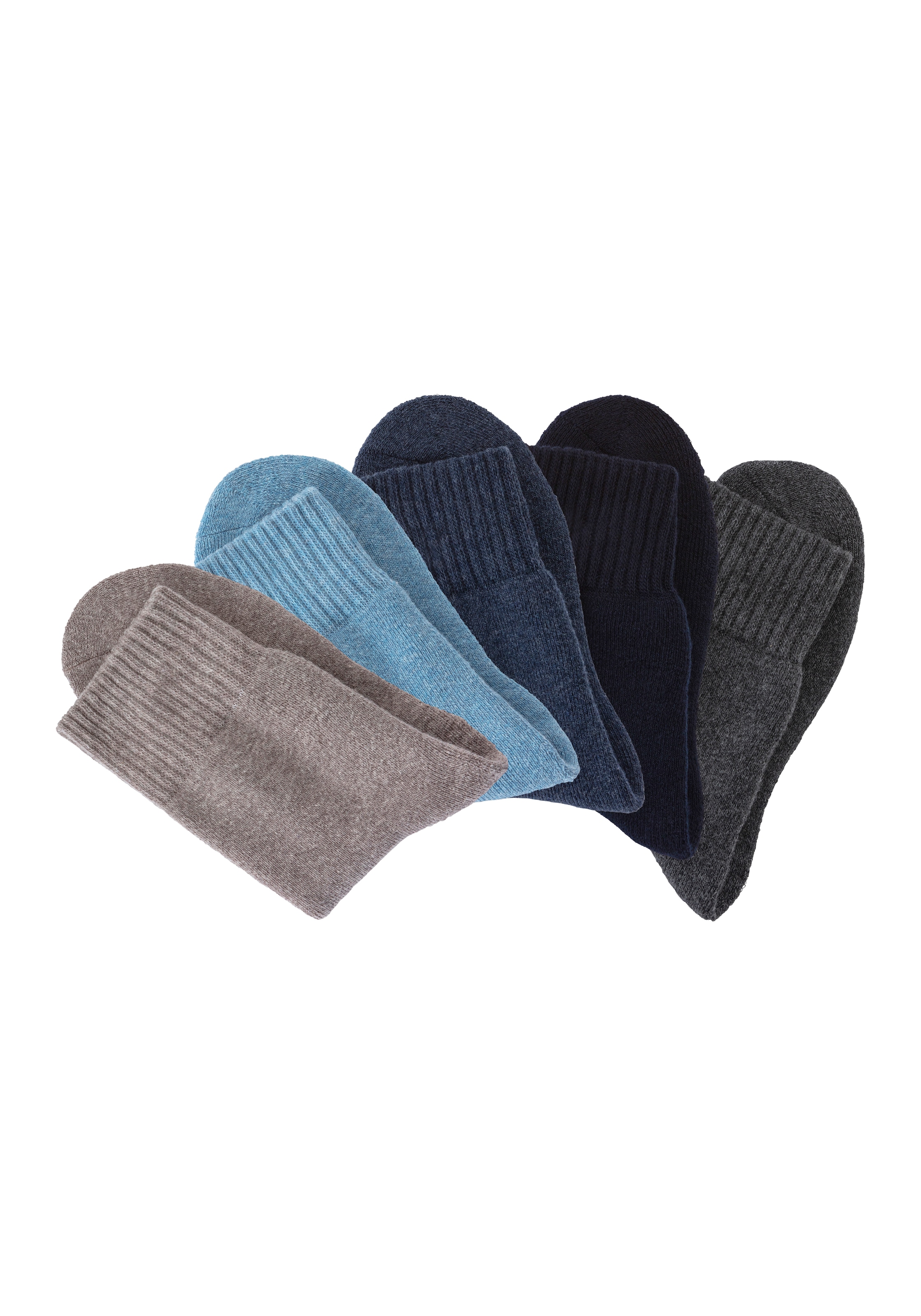 Lavana Basicsocken Packung, 5 Paar tlg. Thermosocken mit Vollfottee