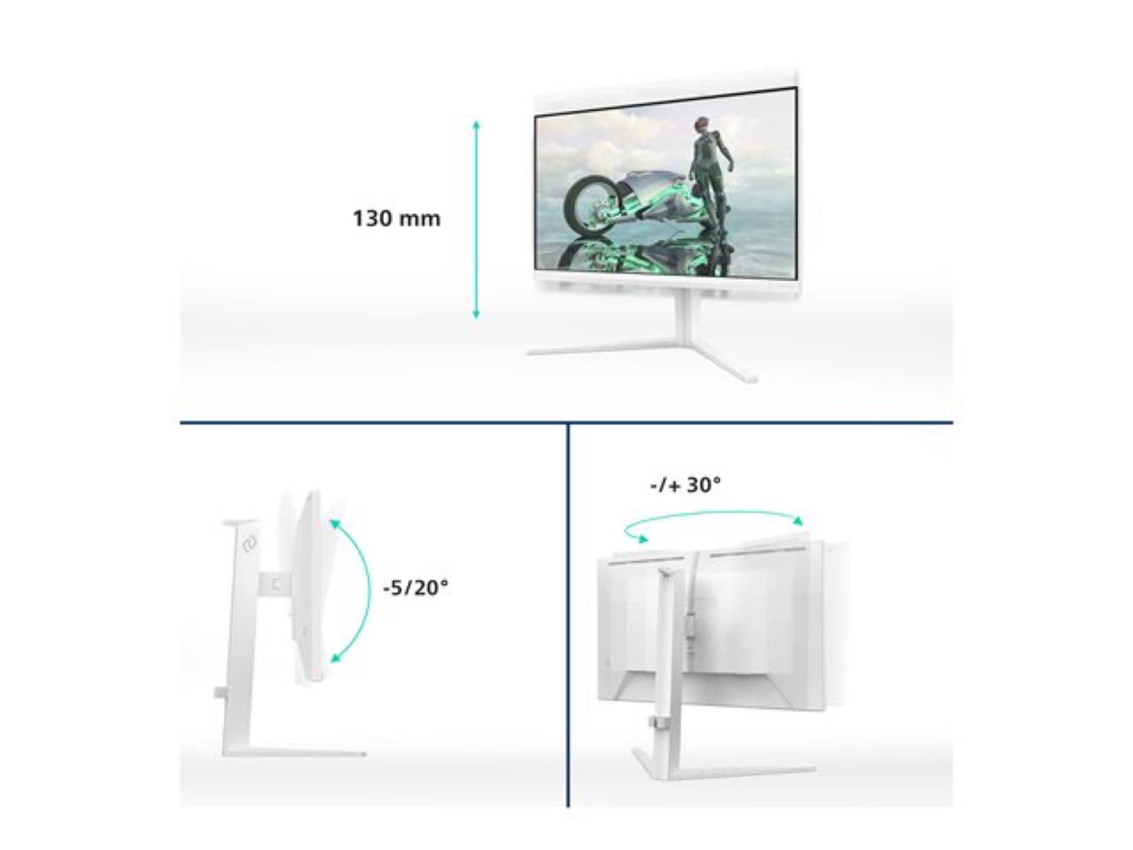Philips Gaming-LED-Monitor »24M2N3201A«, 60,5 cm/24 Zoll, 1920 x 1080 px, Full HD, 0,5 ms Reaktionszeit, 180 Hz, Höhe, Pivot (Rotation), Drehung, Neigung, Lautsprecher