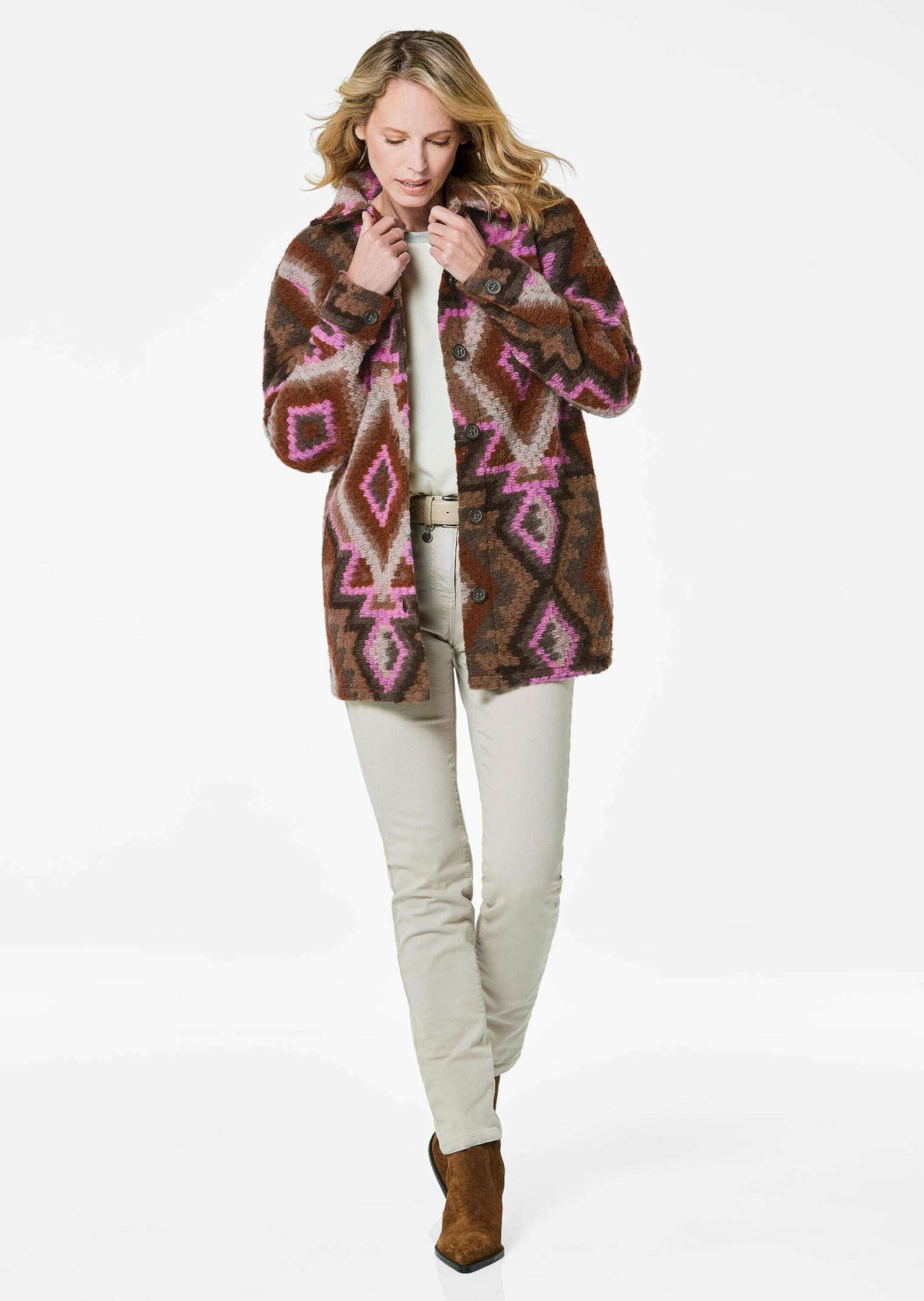 GOLDNER Wolljacke »Kurzgröße Hemdjacke«