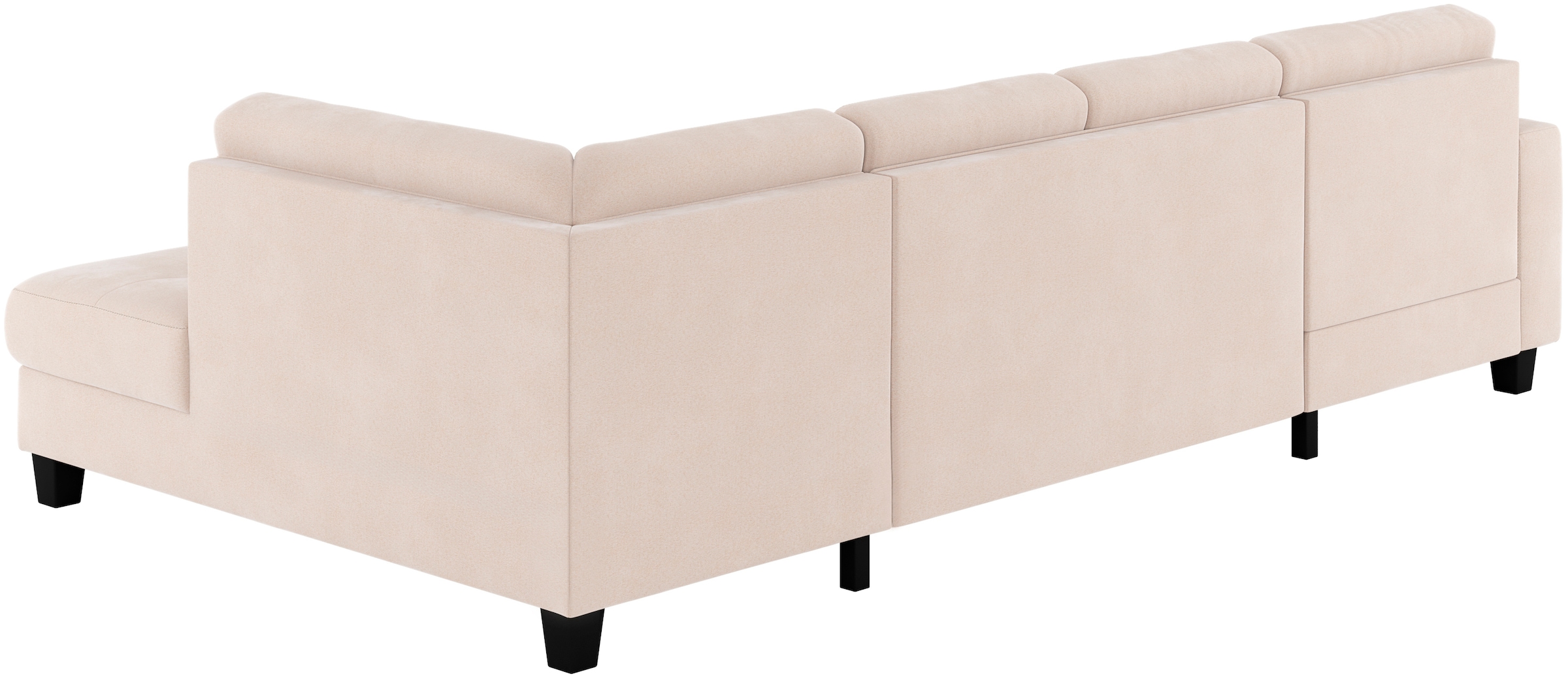 Places of Style Wohnlandschaft »Varese«, Kreuznaht in beige
