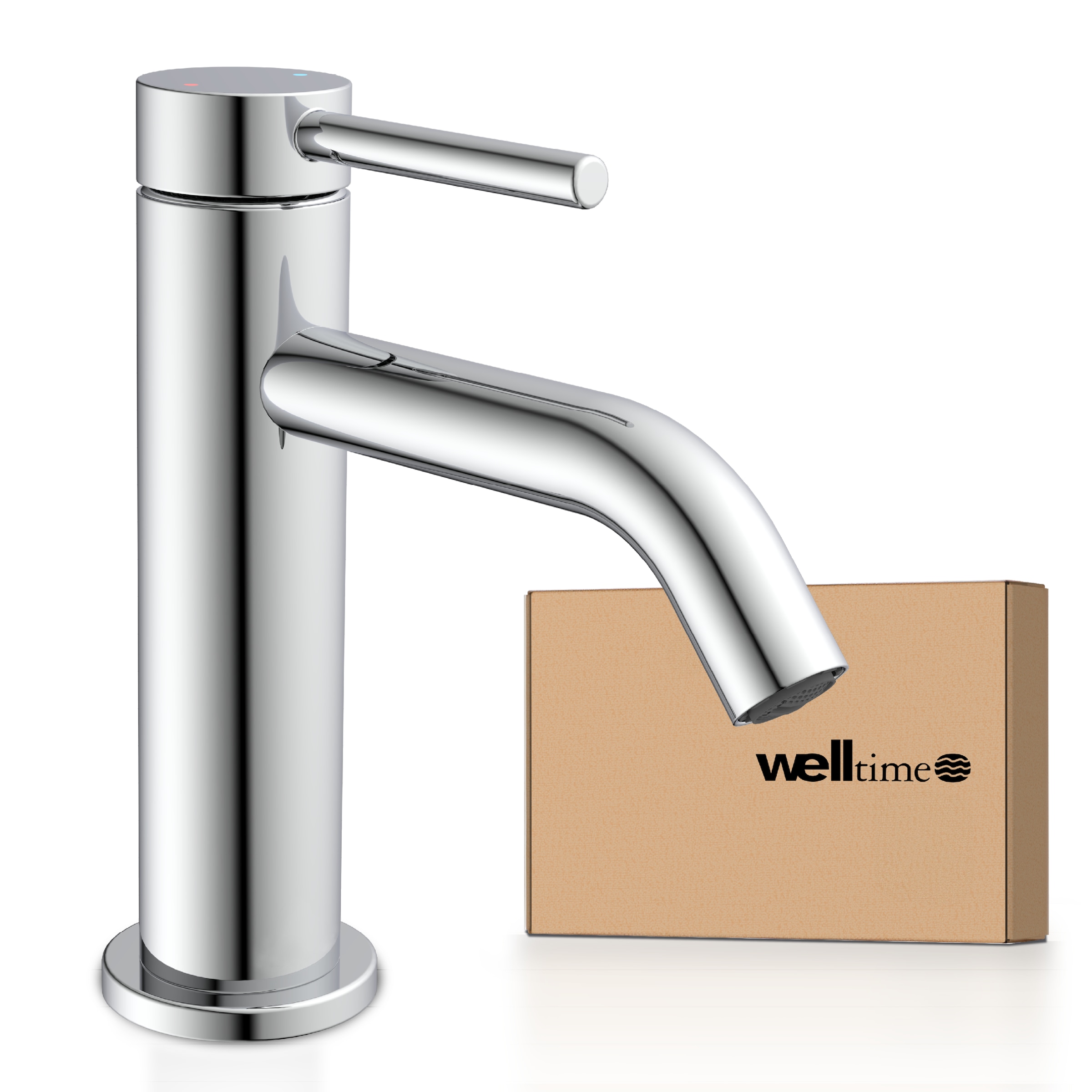 welltime Waschtischarmatur »Toscana« reduzierter Wasserverbrauch durch Eco-Click-Funktion
