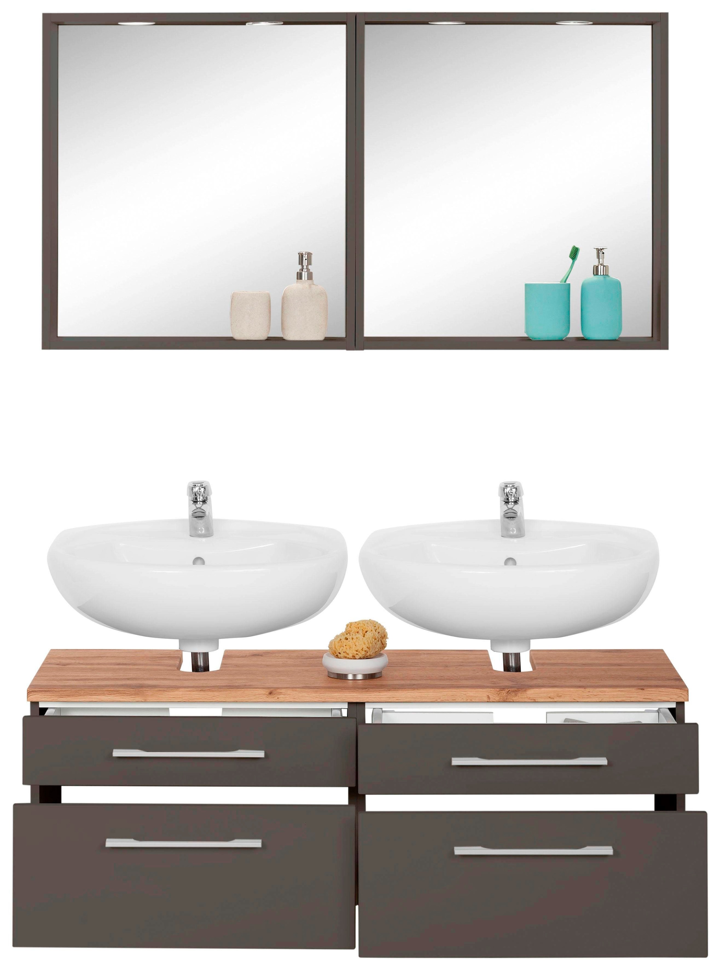 welltime Badmöbel-Set »Davos« 3 Stk. tlg.