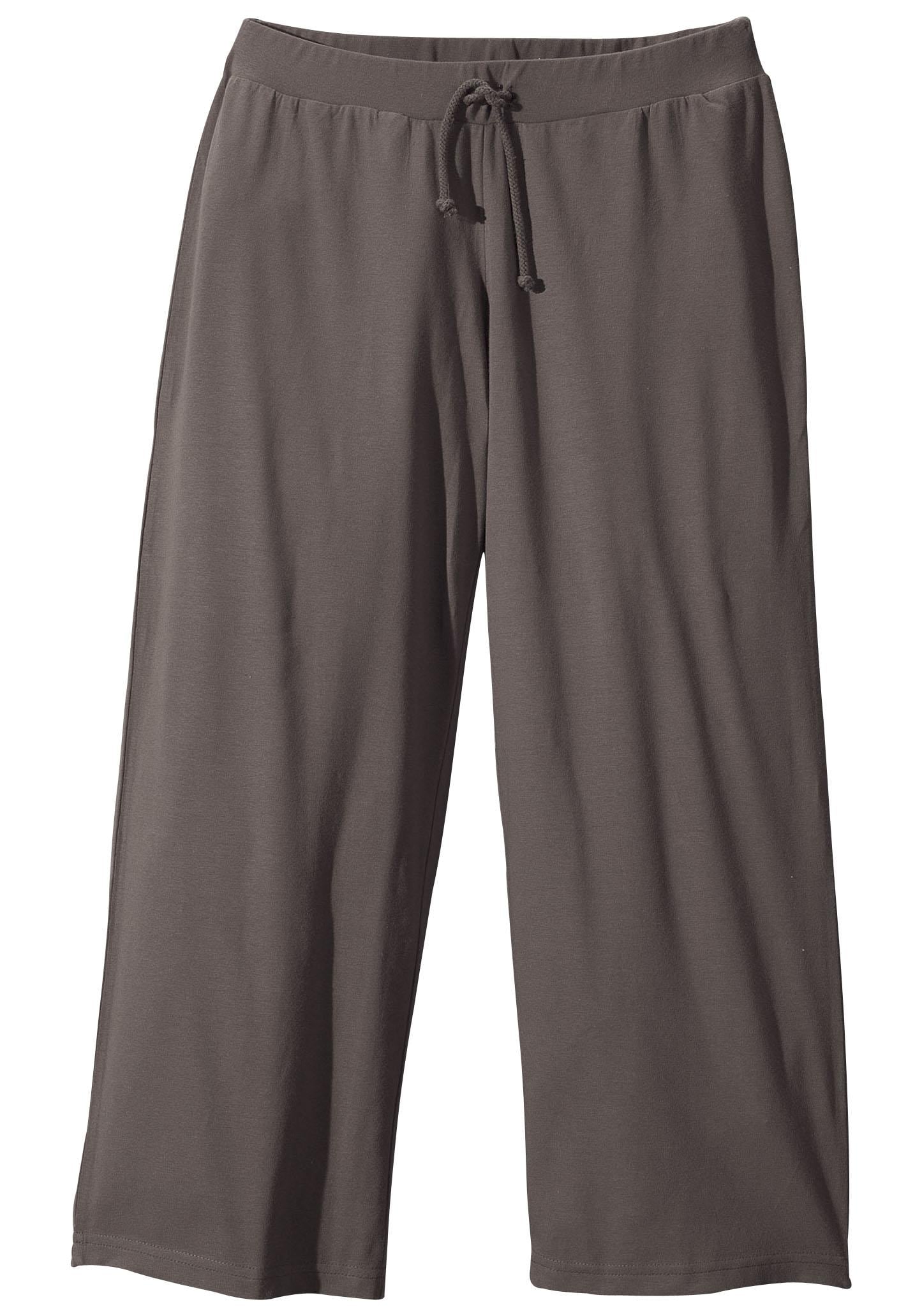 Beachtime 7/8-Strandhose, aus weichem Jersey, Wide-Leg, Jogginghose, Relaxhose