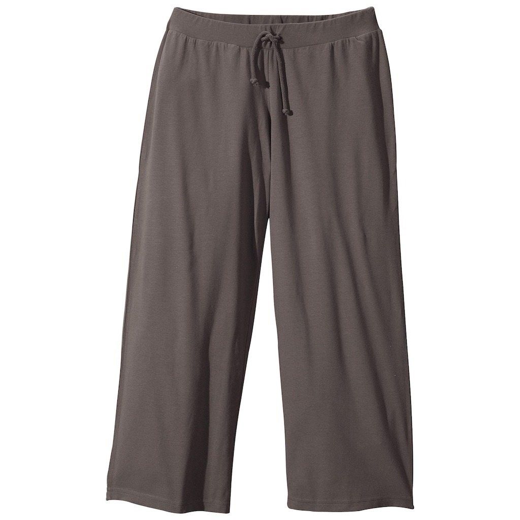 Beachtime 7/8-Strandhose, aus weichem Jersey, Wide-Leg, Jogginghose, Relaxhose