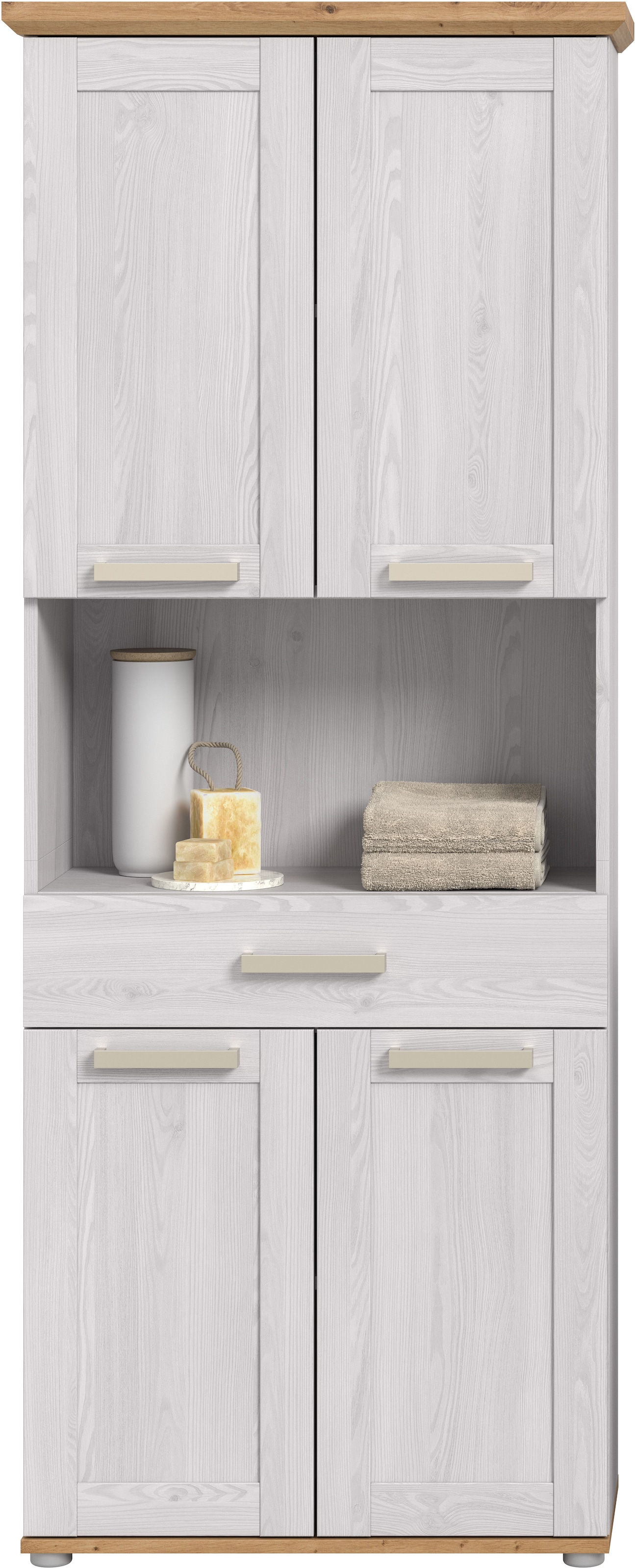 welltime Hochschrank »COSENZA« 1 Stk. tlg. Hochschrank, Bad, Badezimmerschrank