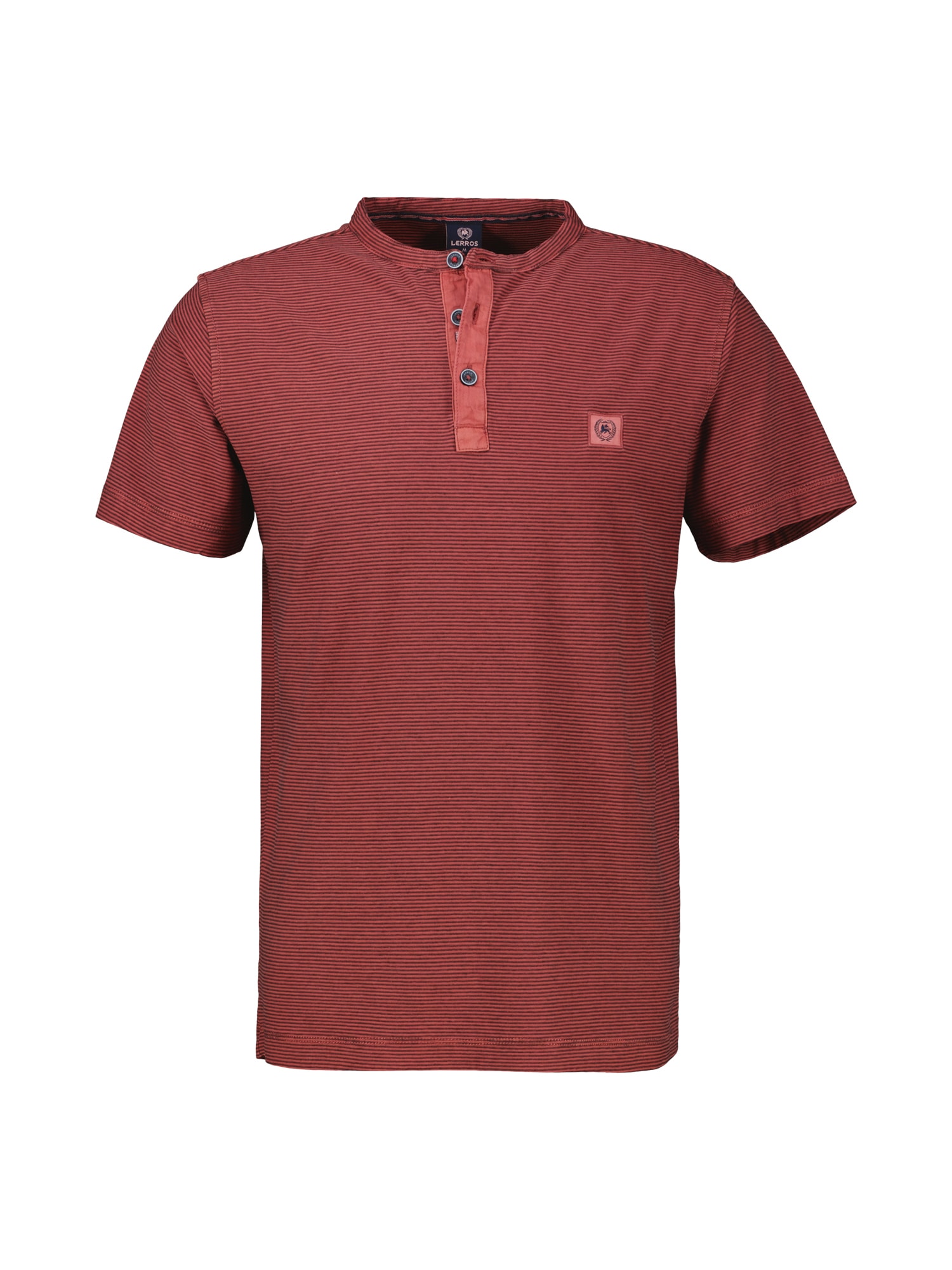 LERROS Henleyshirt »LERROS Herren Serafino-Shirt, gestreift«