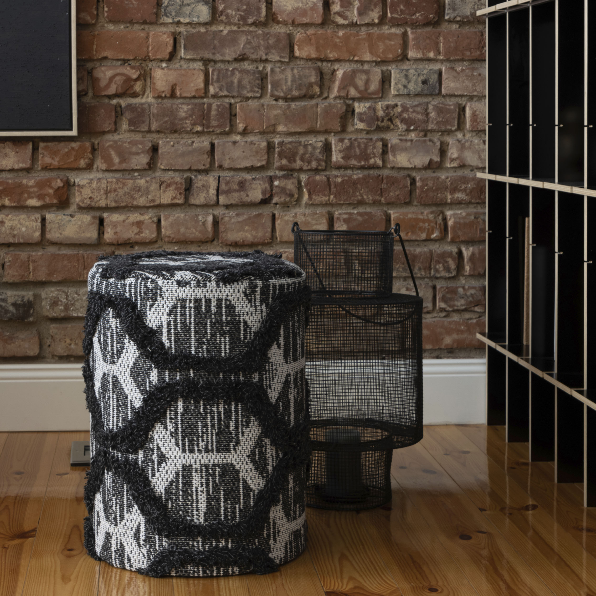 Obsession Sitzhocker »Hocker My Nomad Pouf« 1 Stk. tlg. rund in grau, Größe B/H/T: 36 cm x 50 cm