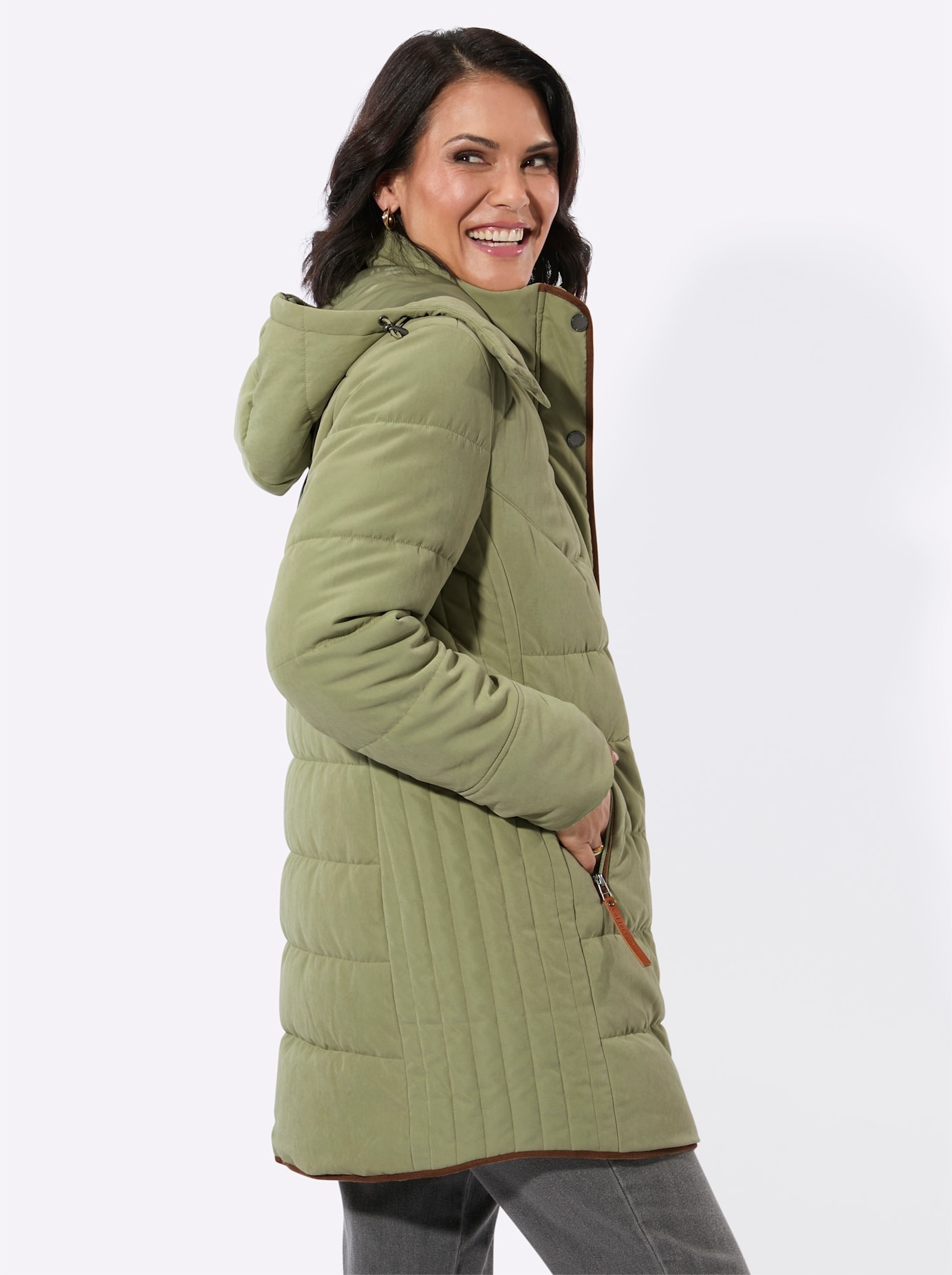 Casual Looks Steppjacke mit Kapuze