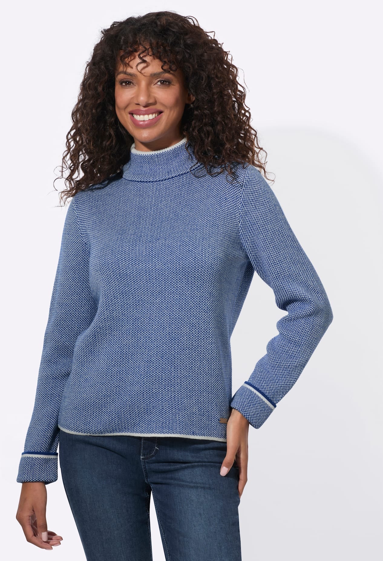Casual Looks Stehkragenpullover »Pullover«
