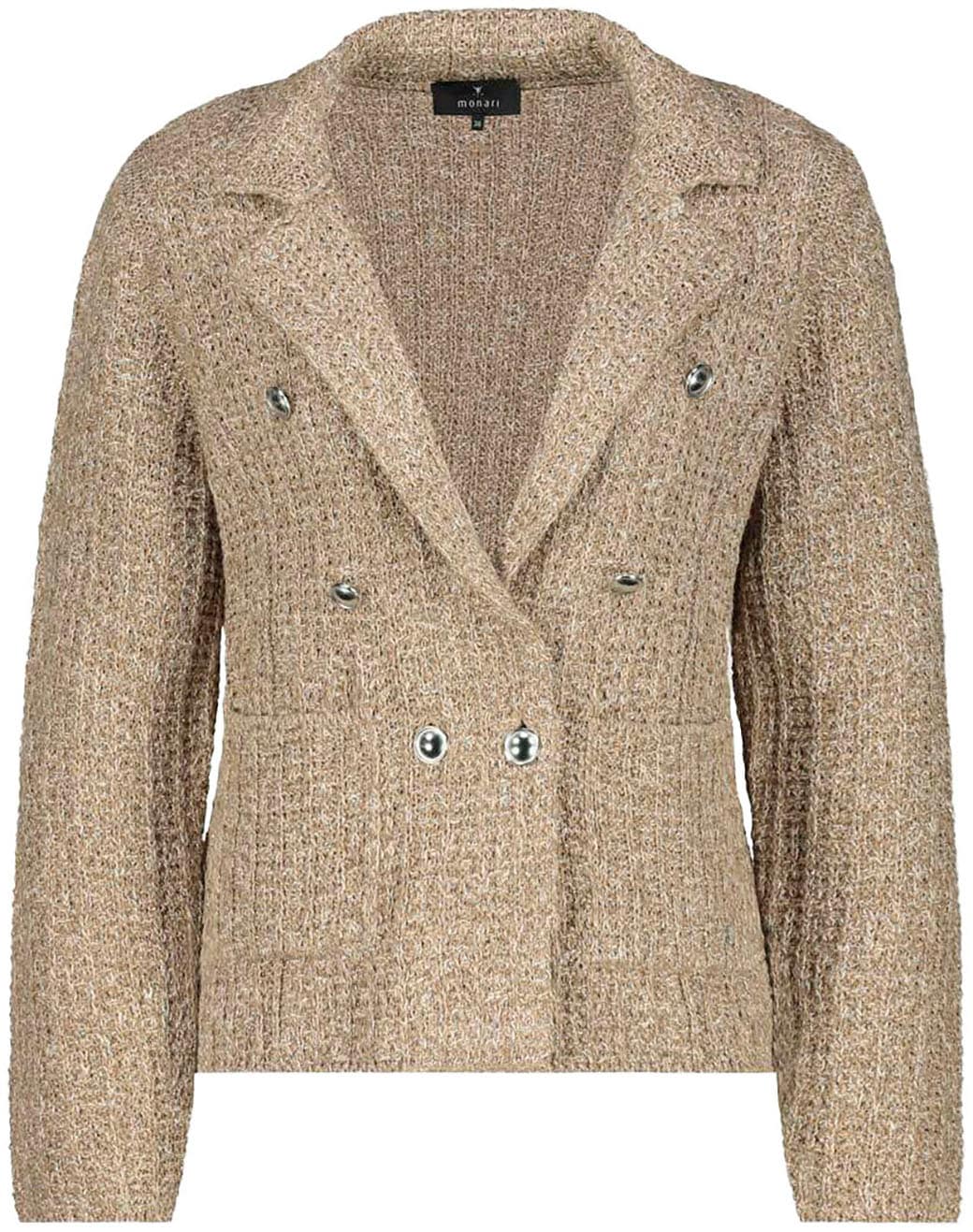 Monari Strickjacke, aus Tweedmaterial
