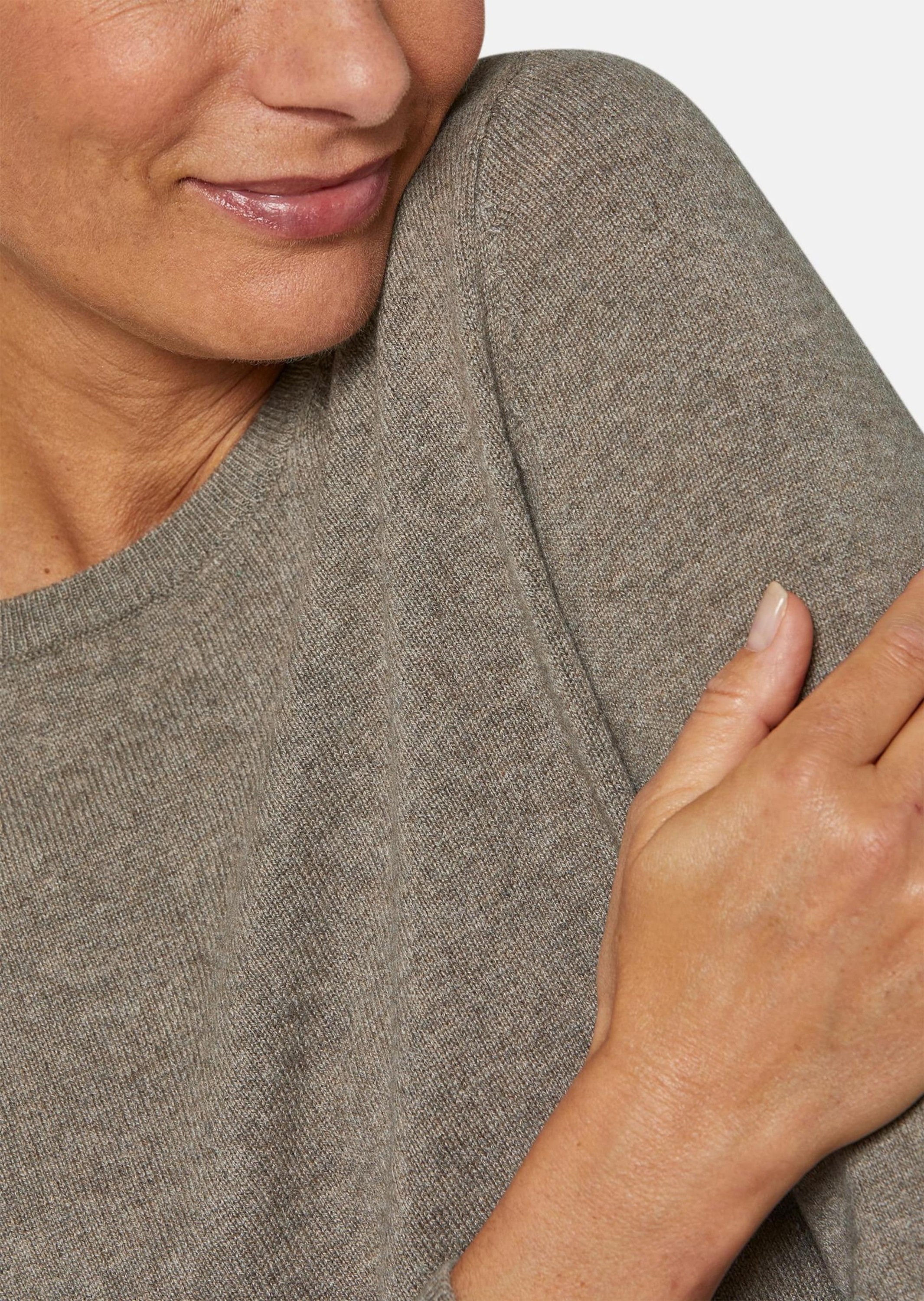 GOLDNER Strickpullover »Kaschmirpullover mit U-Boot Ausschnitt«