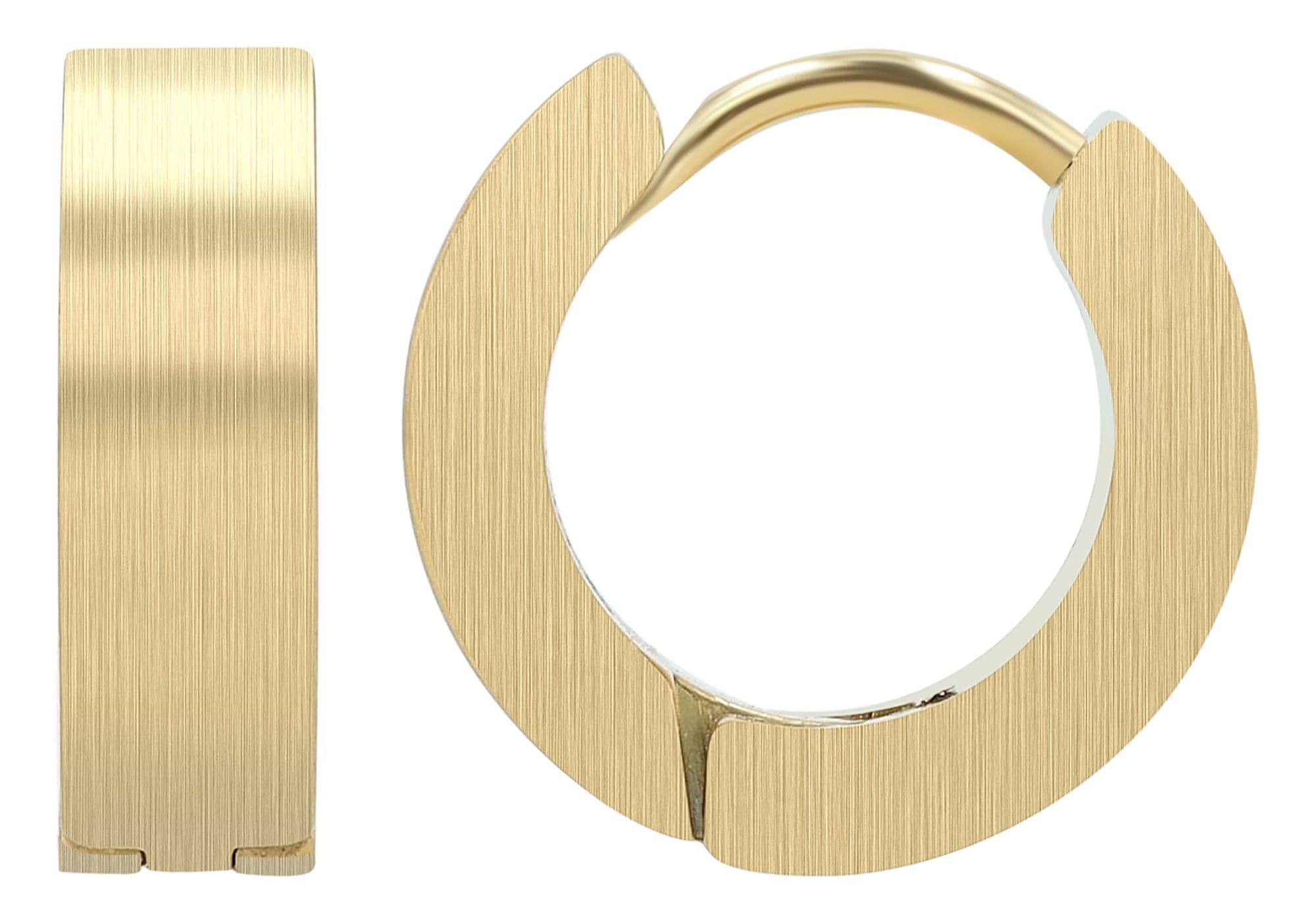 Adelia´s Paar Creolen »Damen Ohrringe ¿ Klappcreole aus Edelstahl«