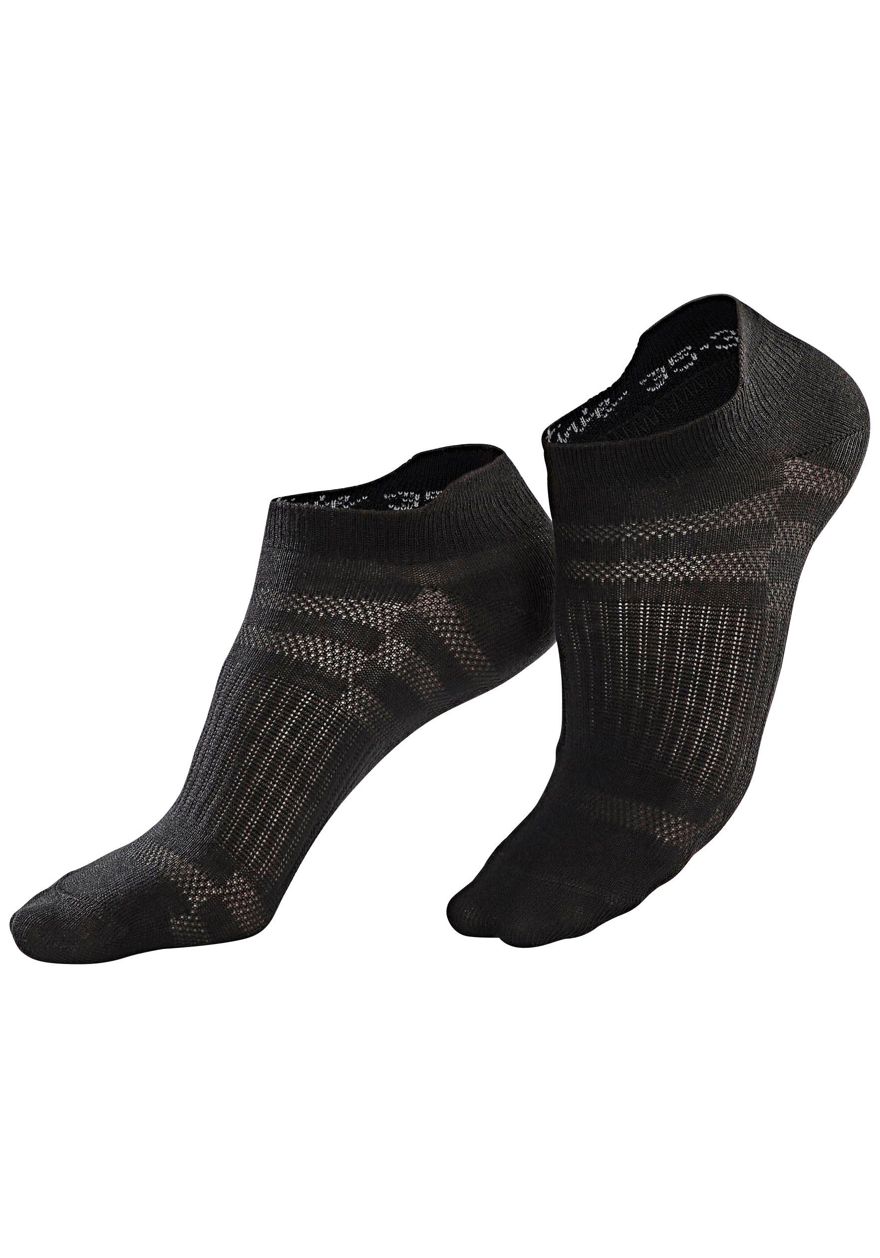 LASCANA ACTIVE Sneakersocken, (Packung, 7 Paar), in Piqué-Optik