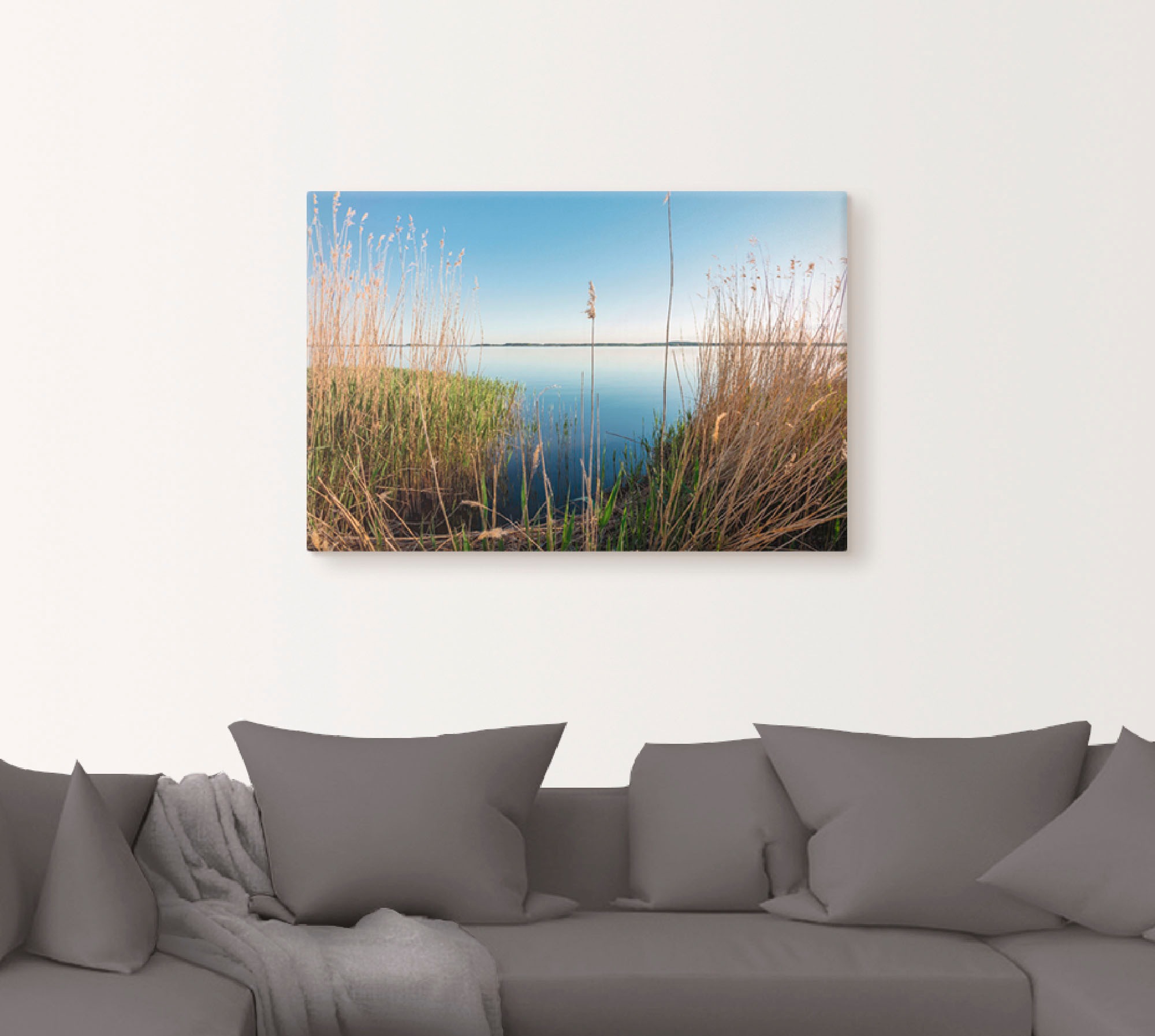 Artland Wandbild »Achterwasser Insel Usedom«, Küste, (1 St.), als Alubild, Leinwandbild, Wandaufkleber oder Poster in versch. Größen