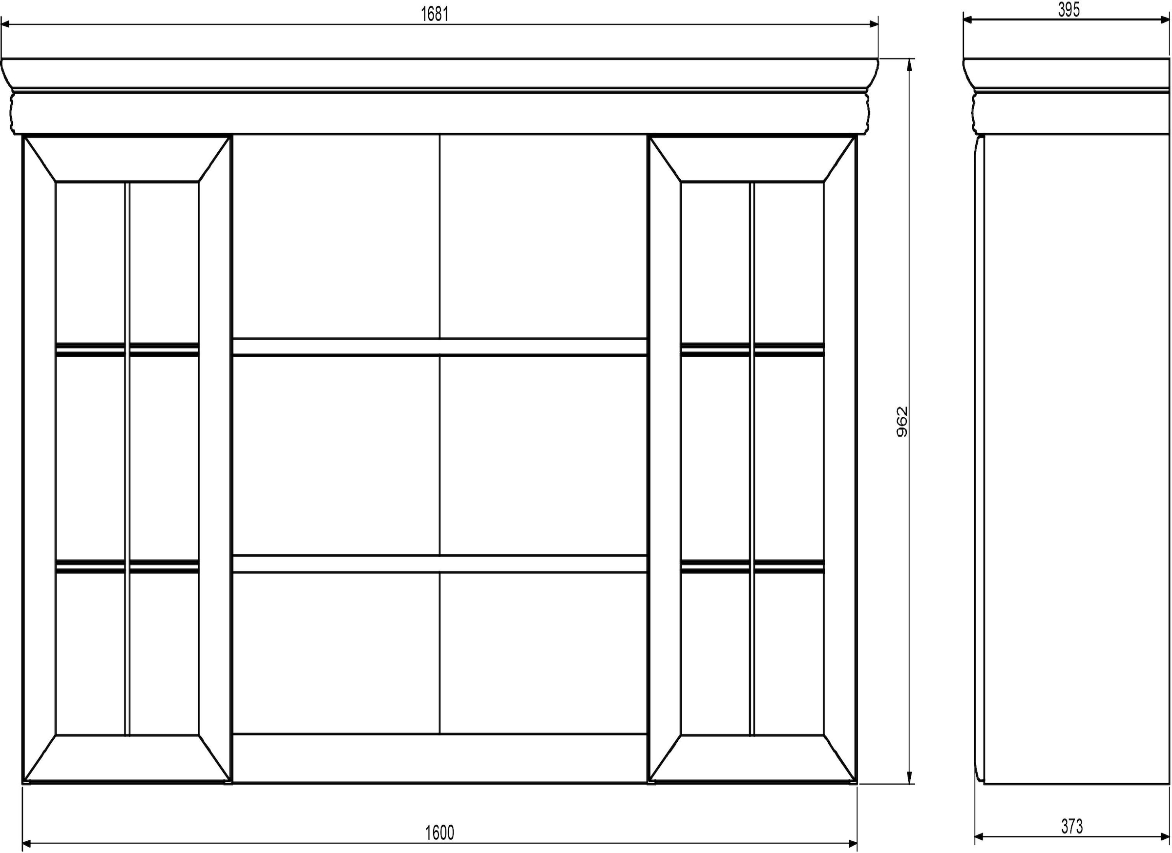 Home affaire Buffet »Royal«, Breite ca. 168 cm