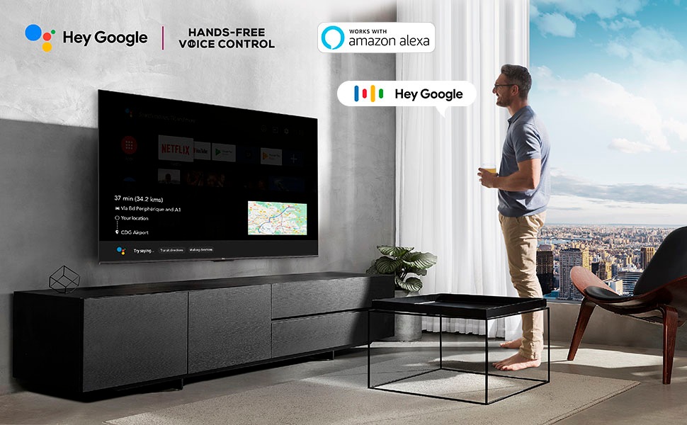 TCL LED-Fernseher »75P731X1«, 4K Ultra HD, Smart-TV-Google TV, HDR Premium, Dolby Atmos, HDMI 2.1, Metallgehäuse