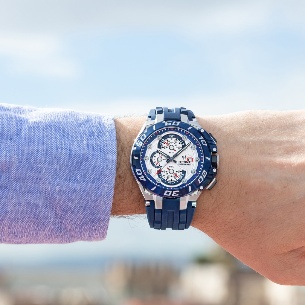 Festina Chronograph »Chrono Bike« Quarzuhr, Armbanduhr, Herrenuhr, analog, Tag, Stoppfunktion