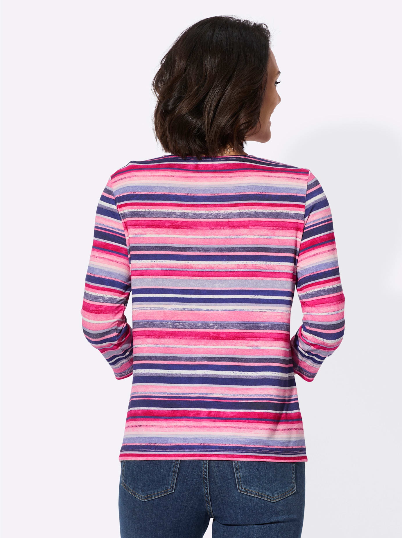 Casual Looks 3/4-Arm-Shirt »Rundhals-Shirt«, (1 tlg.)