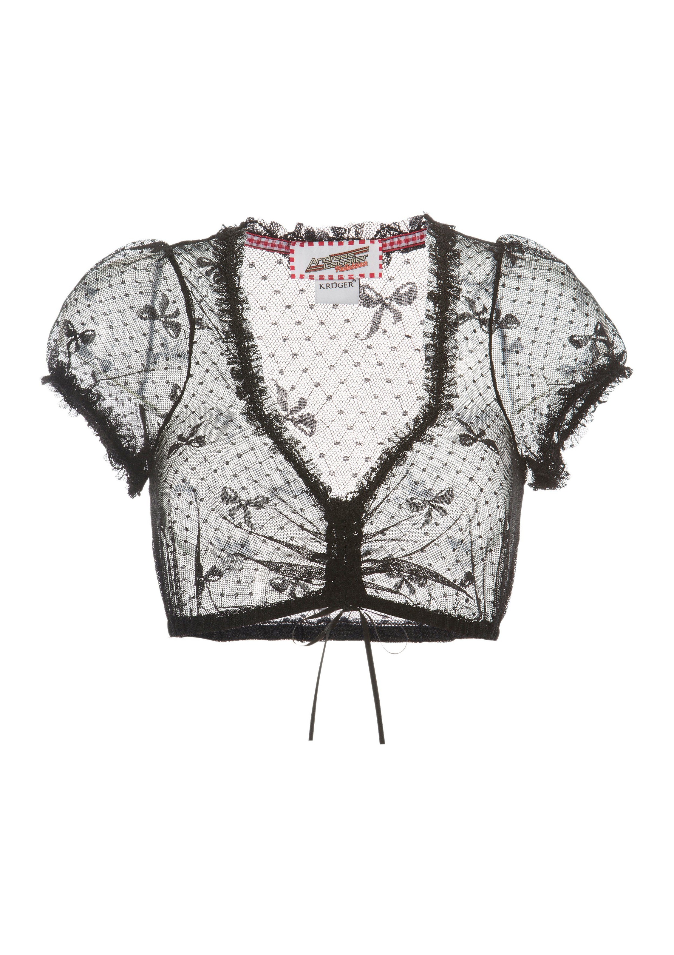 Andreas Gabalier Kollektion Dirndlbluse, Damen aus elastischer Spitze