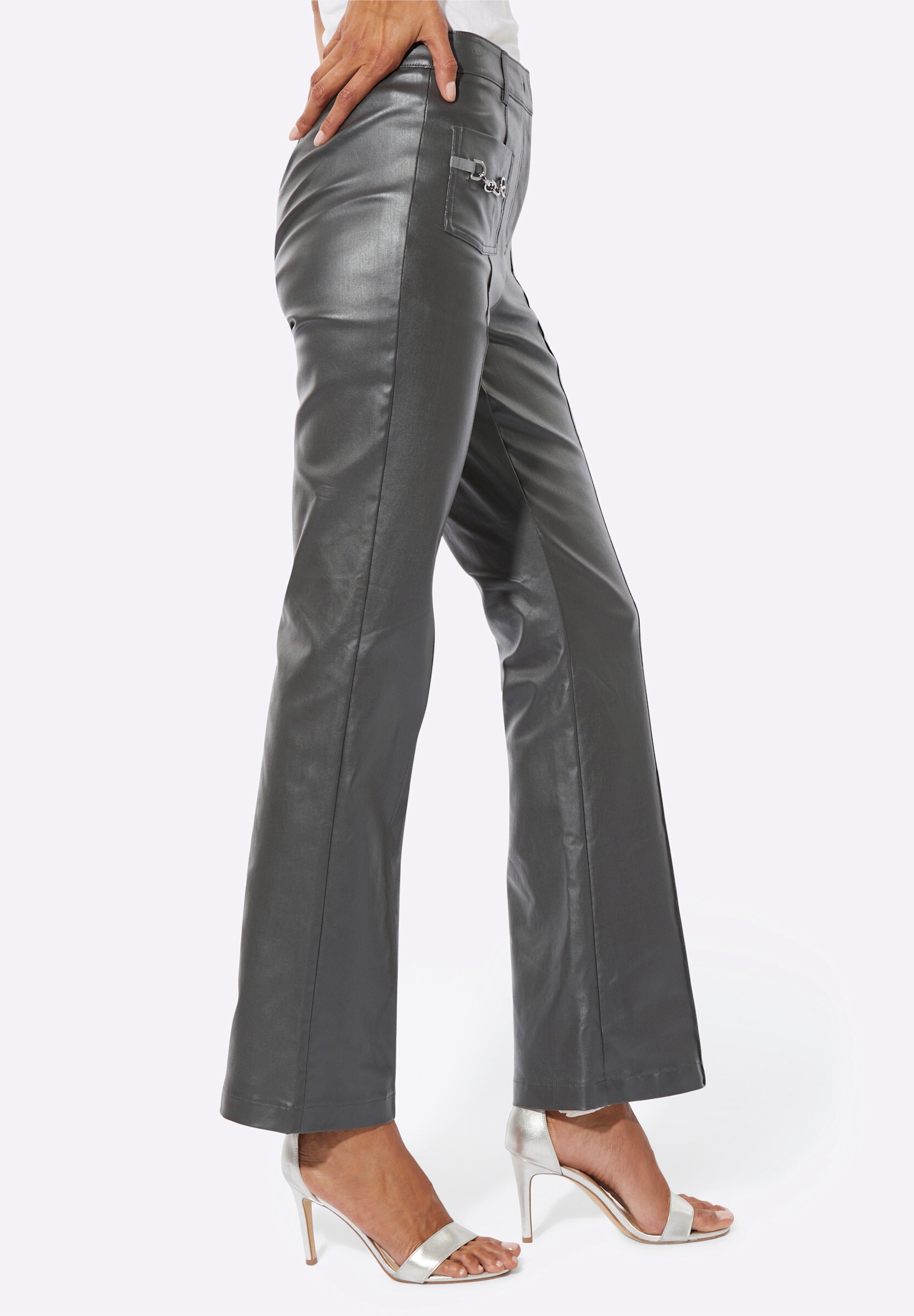 creation L Stoffhose »Hose Hose aus Leder-Imitat«