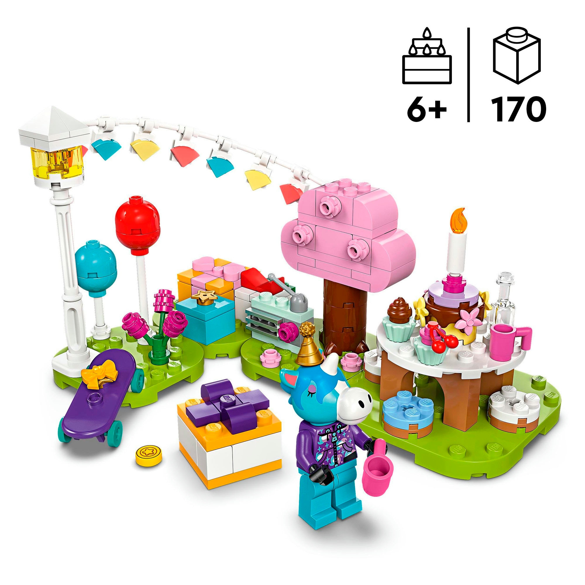 LEGO® Konstruktionsspielsteine »Jimmys Geburtstagsparty (77046), LEGO® Animal Cossing« Made in Europe
