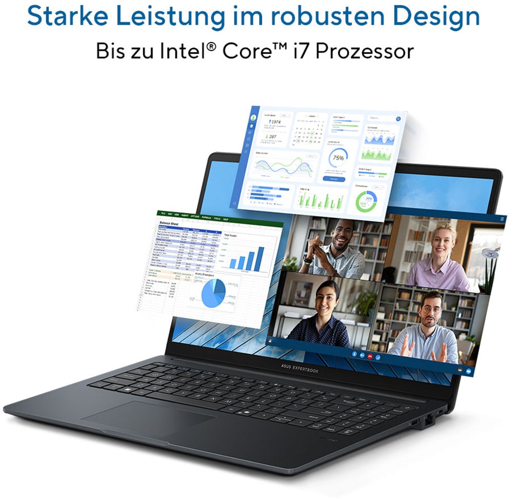 Asus Business-Notebook »ExpertBook B1 B1503CVA-S76993X« 39,6 cm / 15,6 ″ Intel Core 5 Intel Graphics 512 GB SSD