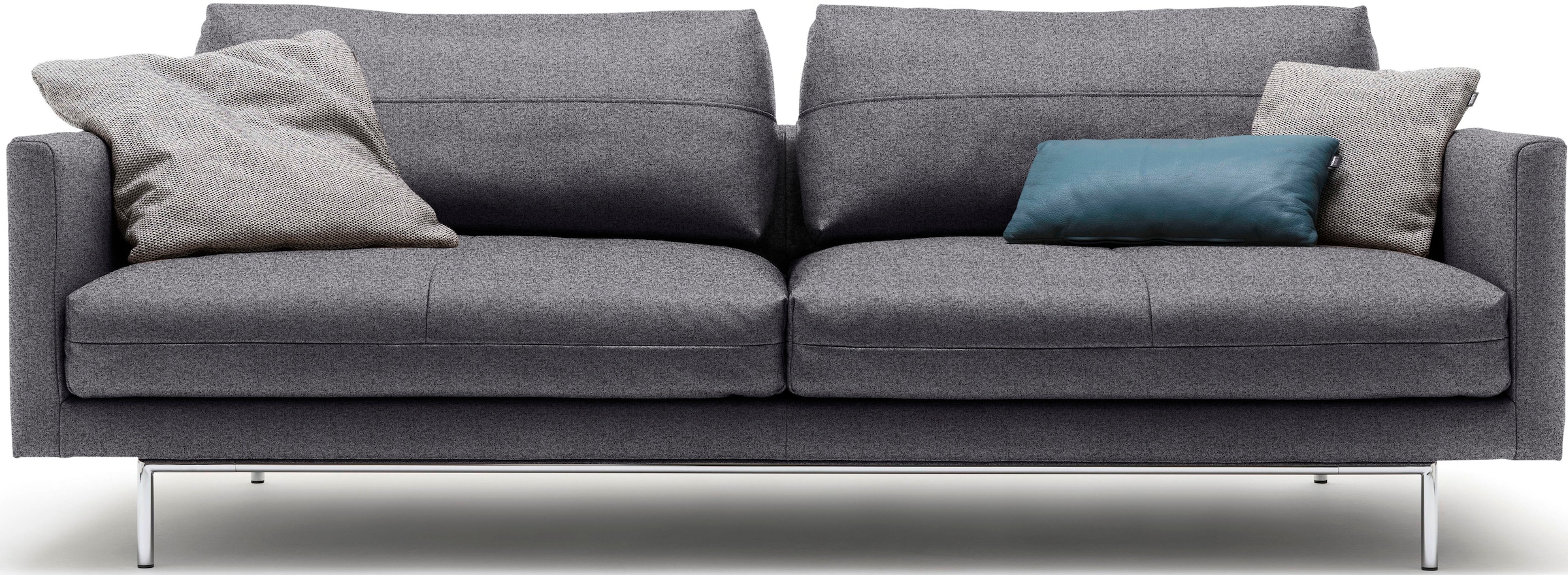 Creation BY ROLF BENZ 3-Sitzer »CR.414, Designsofa, edles Sofa, Loungesofa, Ledersofa, klares Design«, aus Leder oder Chenille, erstklassiger Sitzkomfort, legere Polsterung
