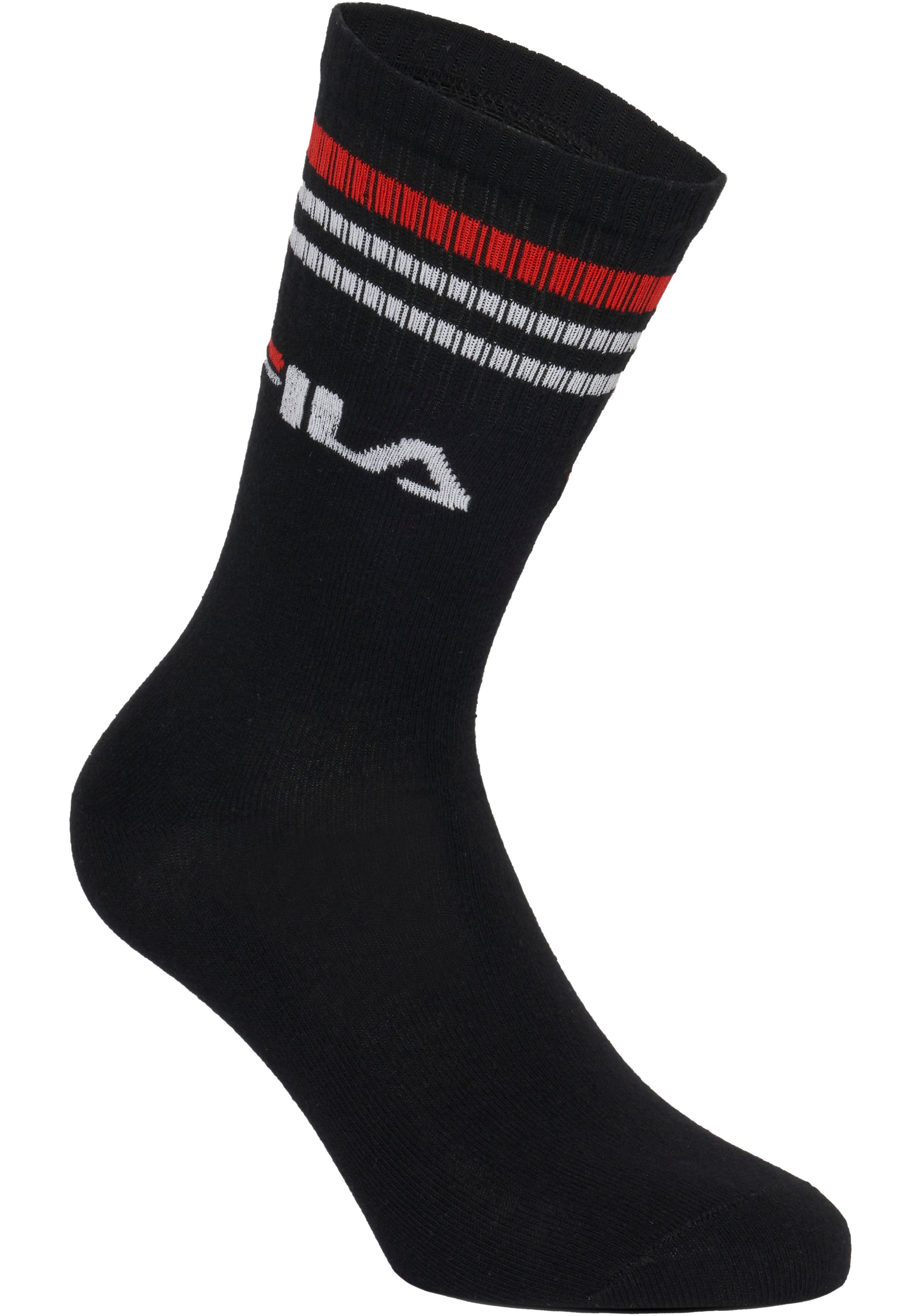 Fila Sportsocken »UNISEX LIFESTYLE PLAIN SOCKS«, (6 Paar), mit Logo-Schriftzug
