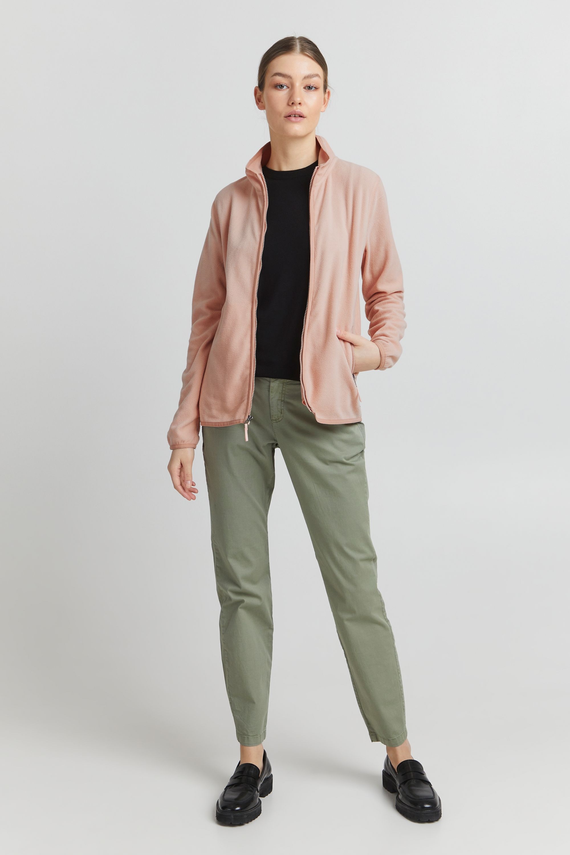 OXMO Fleecejacke »Fleecejacke OXRikka«, ohne Kapuze