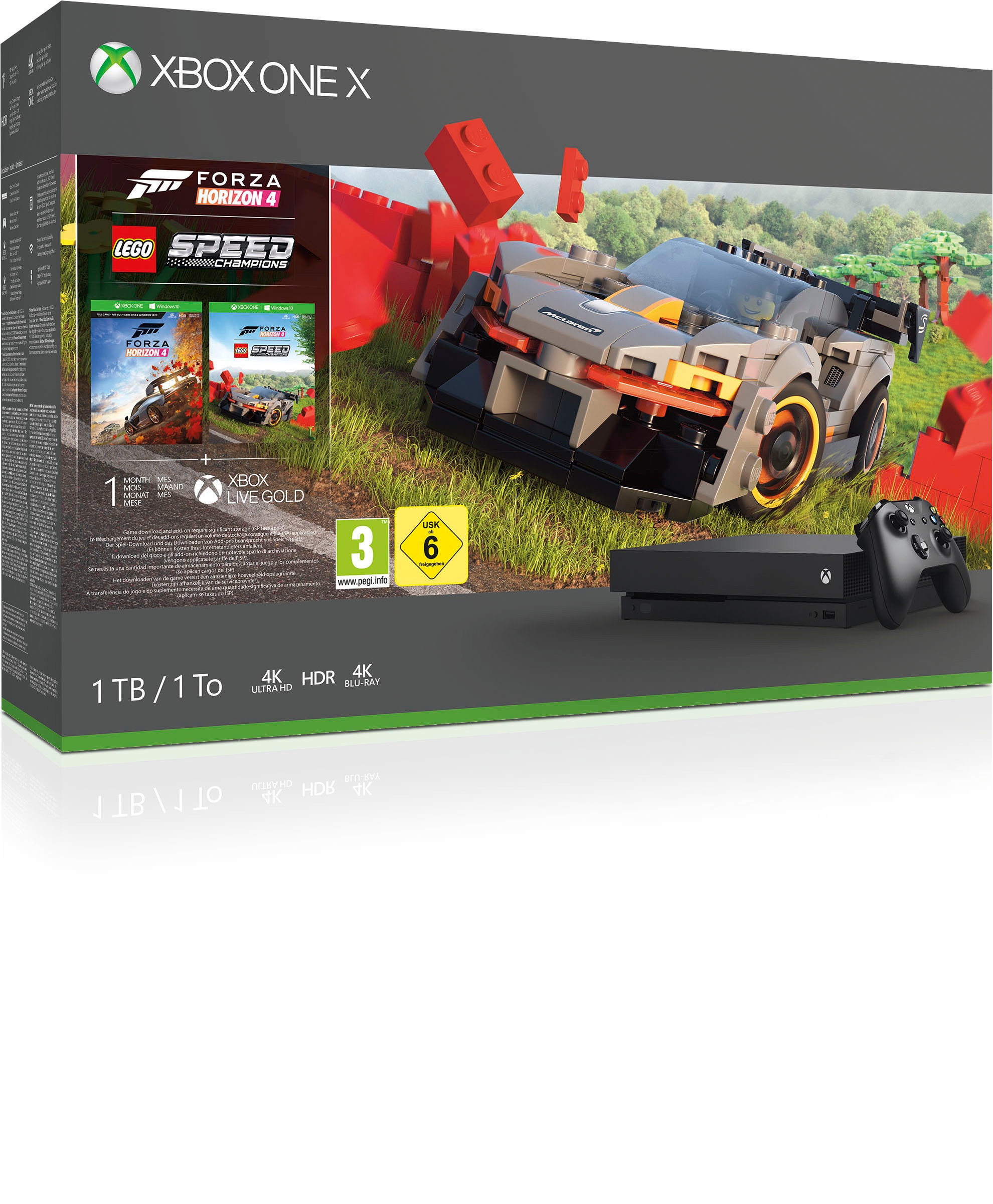 Xbox One Konsolen-Set »X«, Forza Horizon 4 Lego Bundle