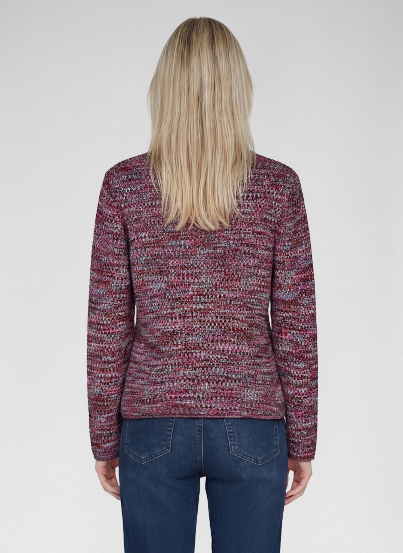 Rabe Strickpullover in melierter Optik