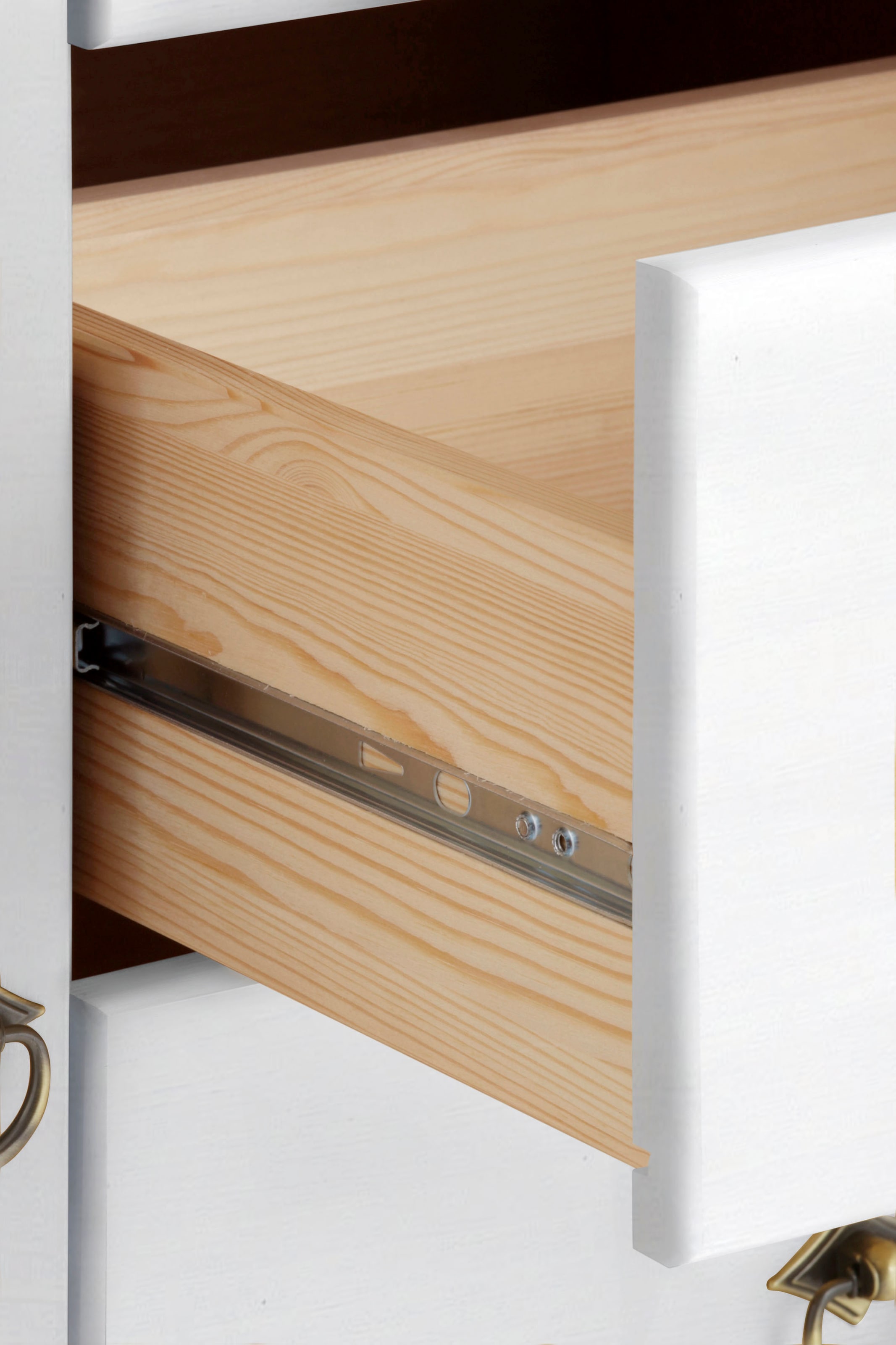 Home affaire Kombikommode »Tessin; Buffetunterschrank, klassischer Landhausstil«, aus massiver, FSC®-zertifizierter Kiefer, 128cm breit