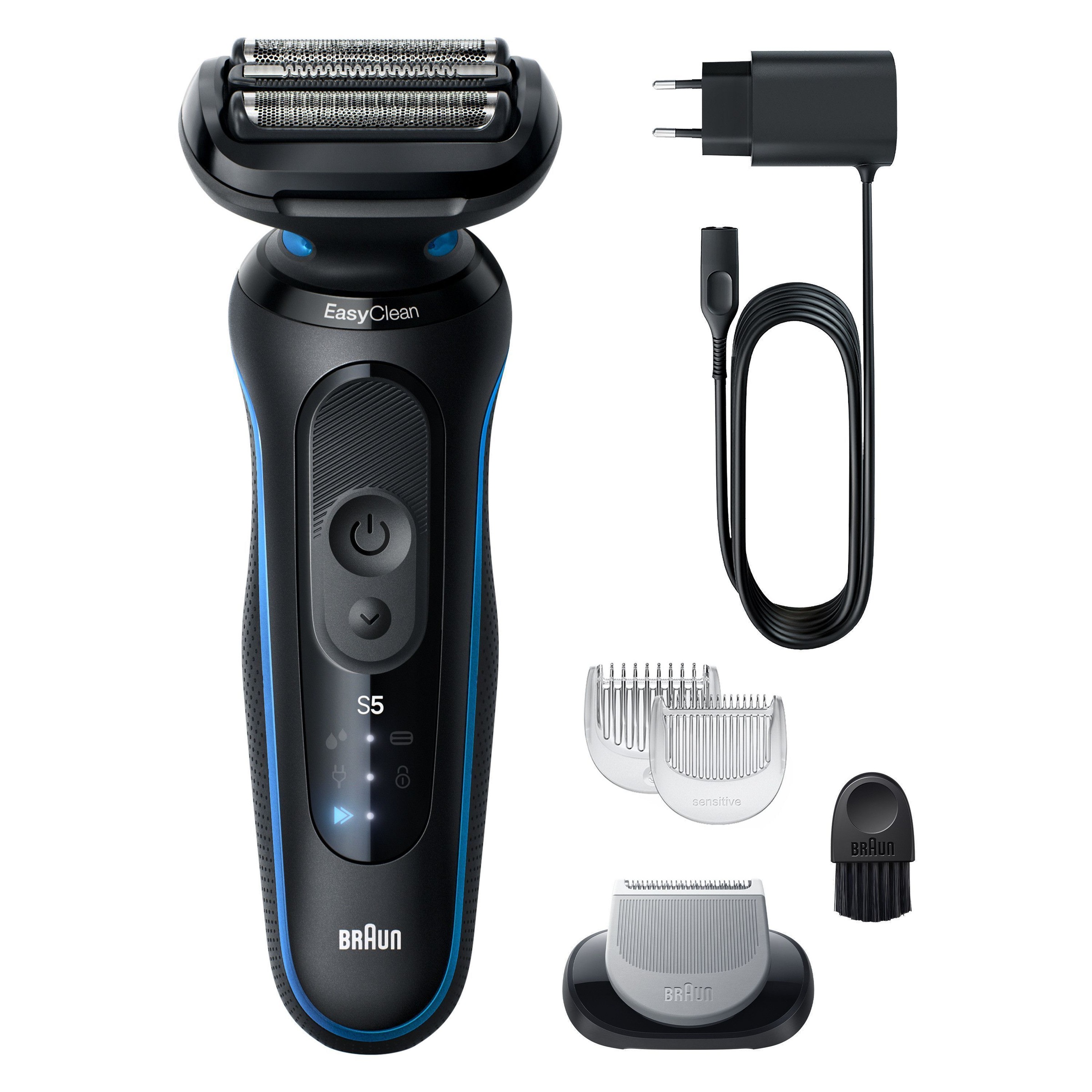 Braun Elektrorasierer »Series 5 52-B1600s«, 1 St. Aufsätze, 100% wasserdicht, Körperpflege-Aufsatz, Bis zu 50 Min, Made in Germany