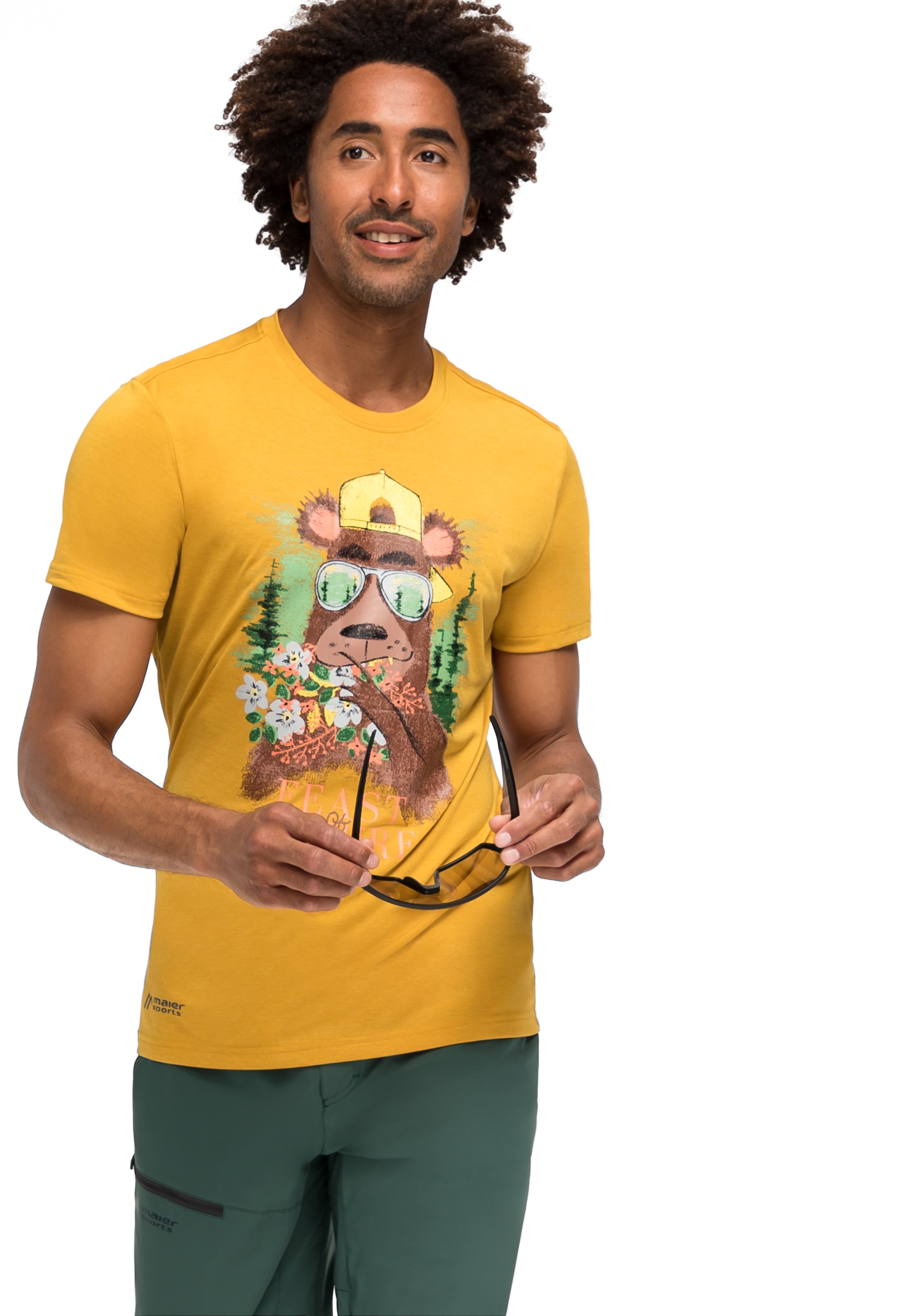 bestellen Print T-Shirt für S/S M«, online OTTO Maier Sports bei »Tistam Freizeit Wandern Kurzarmshirt mit Herren und