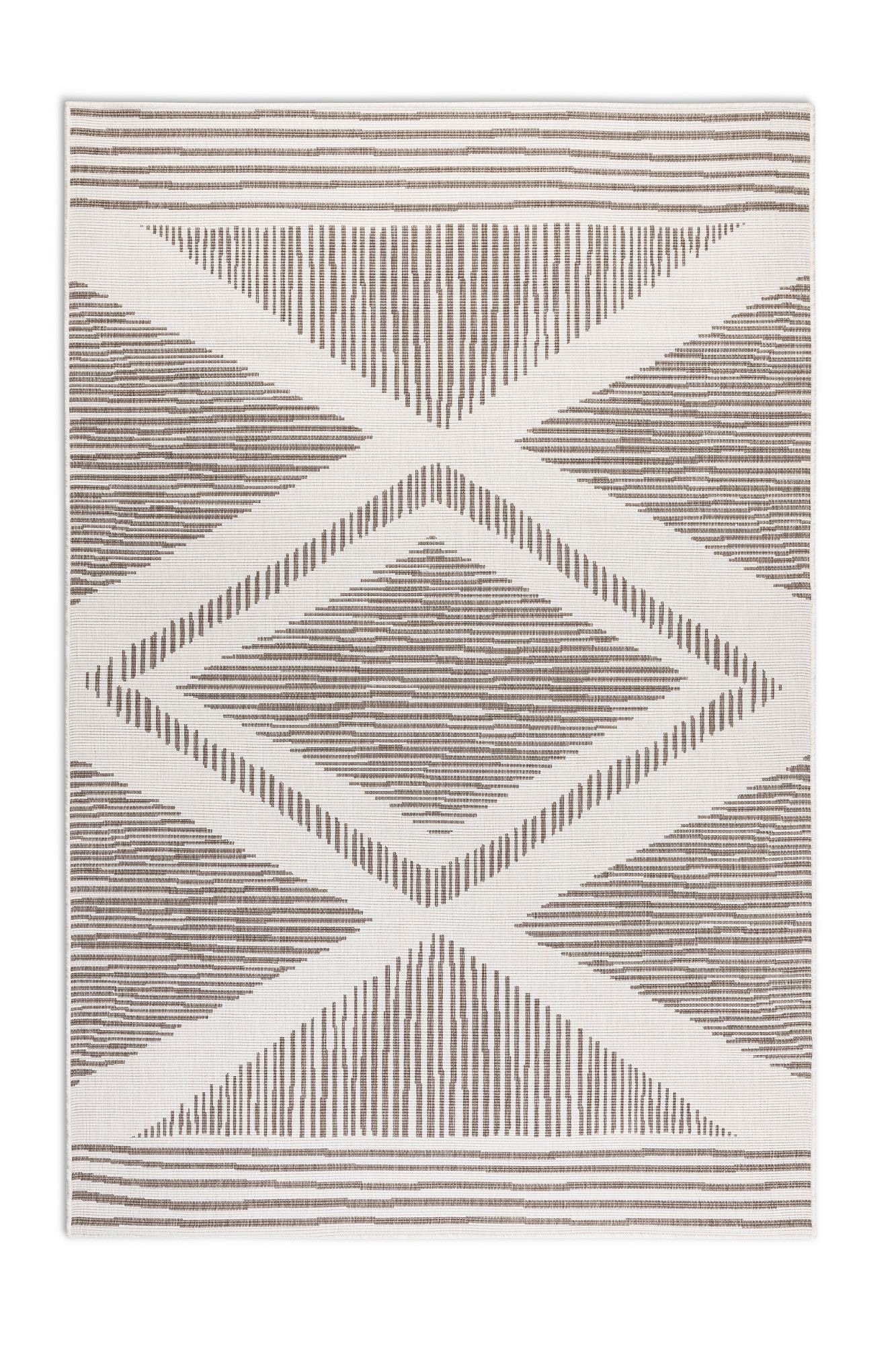 ELLE DECORATION Teppich »Rhombus, In- und Outdoor«, rechteckig, 5 mm Höhe, Flachgewebe, In-& Outdoor, Modern, Wendeteppich, Balkon, Wohnzimmer