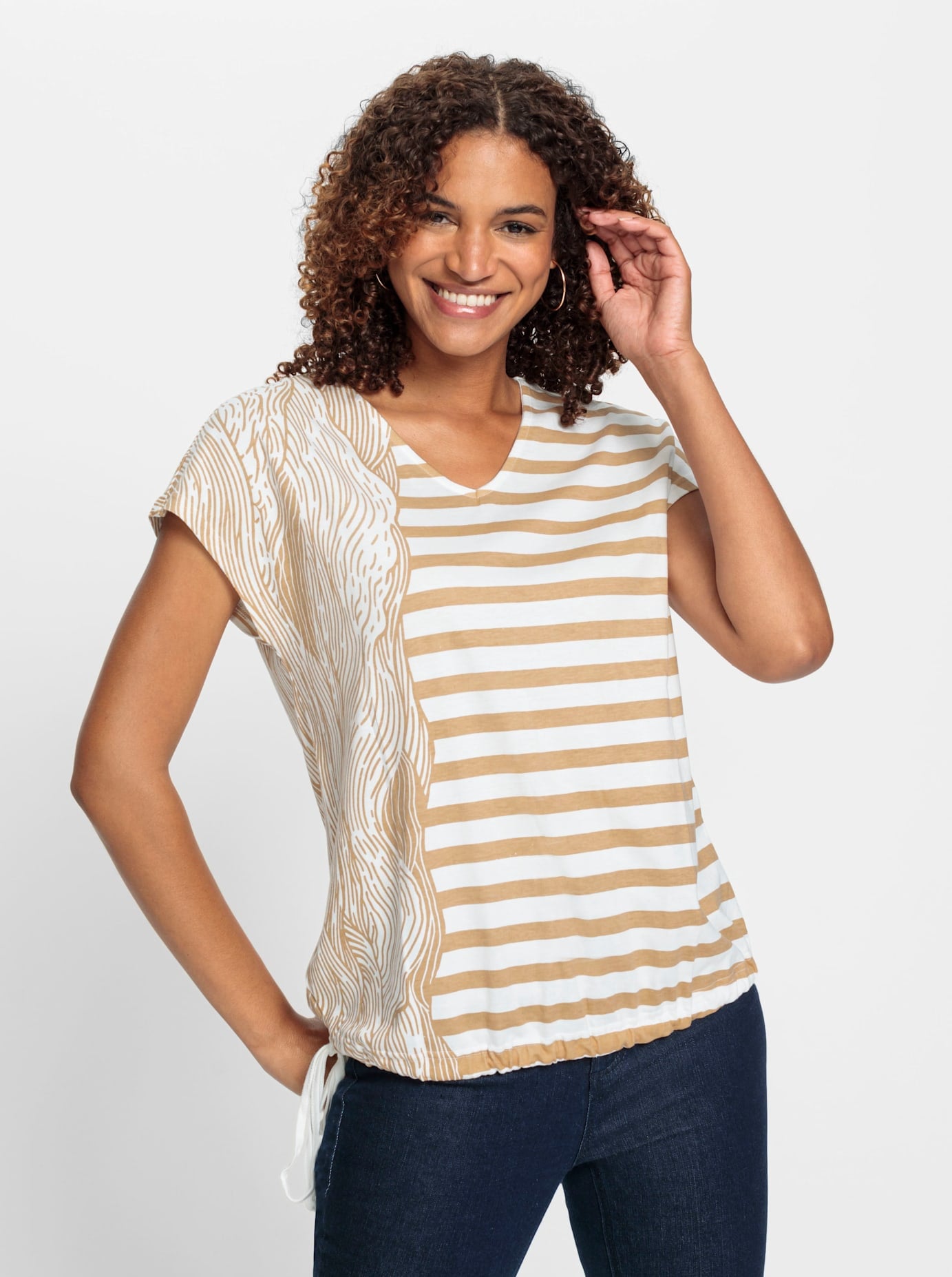 Casual Looks V-Shirt »Shirt«, (1 tlg.)