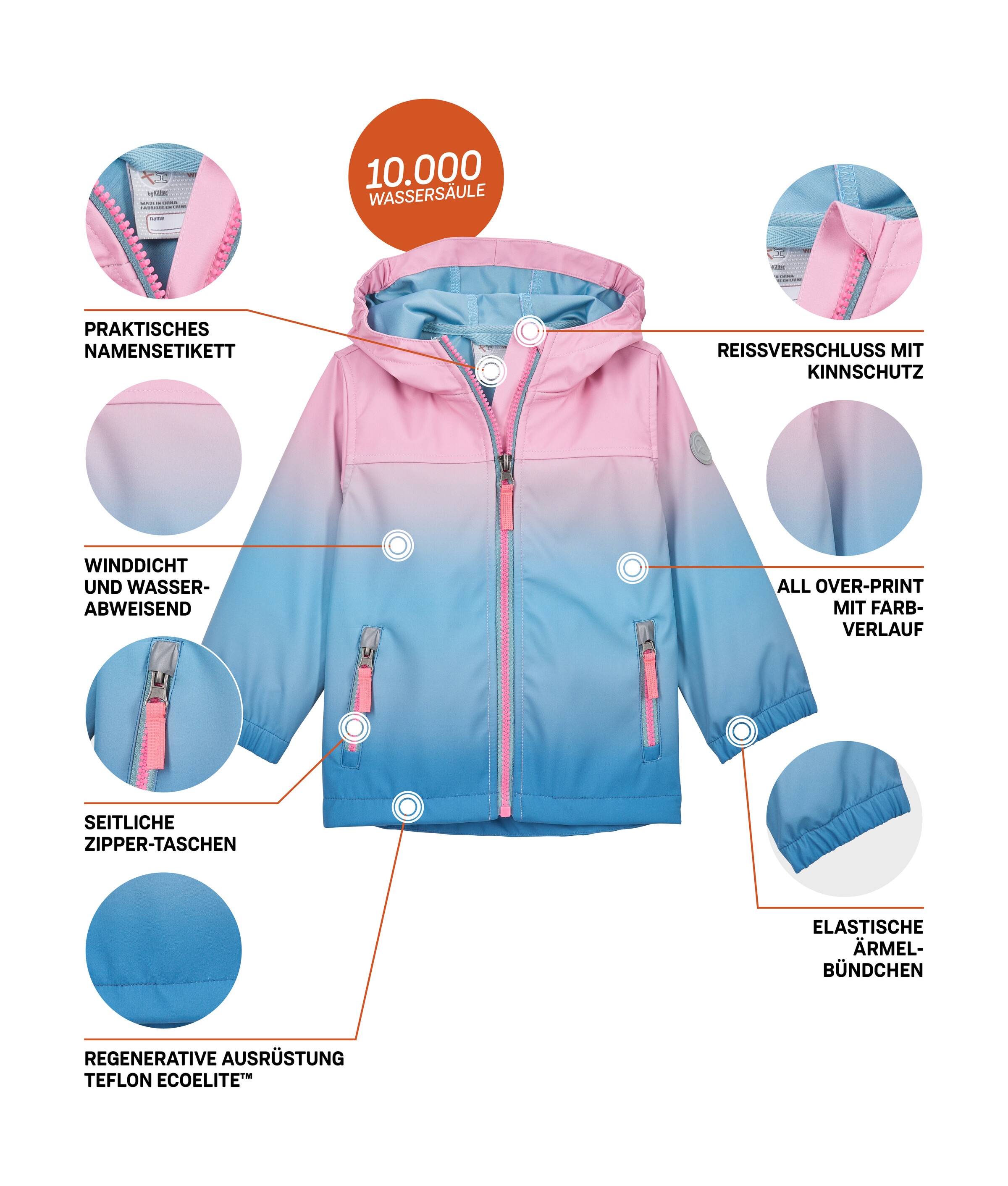 first instinct by killtec Softshelljacke »FIOS 5 MNS SFTSHLL JCKT« Winddichte, wasserabweisende Softshelljacke mit Kinnschutz